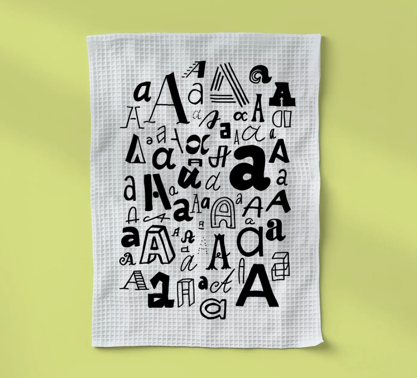 Aa tea towel by petiteCAPS