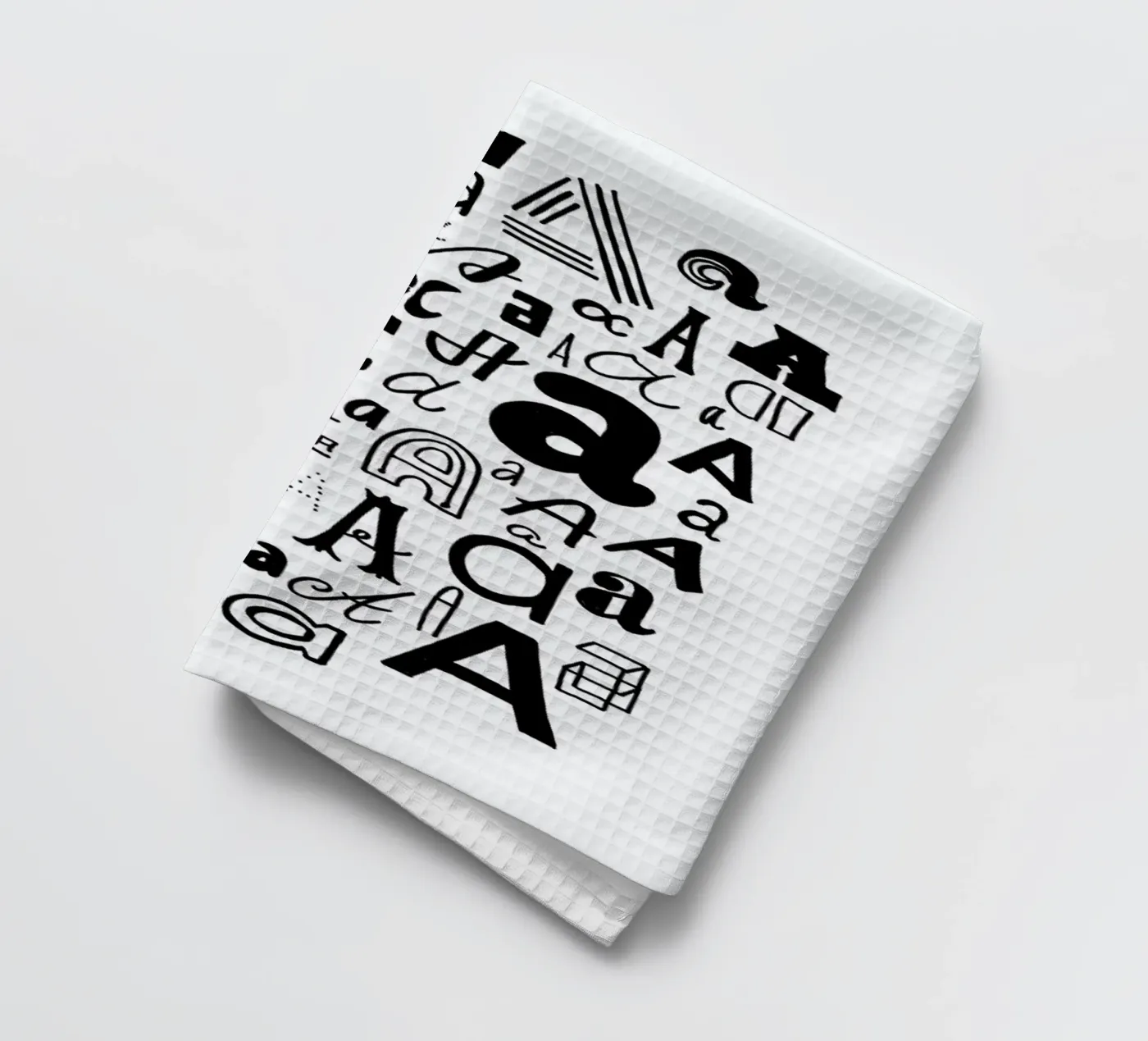 Aa tea towel by petiteCAPS