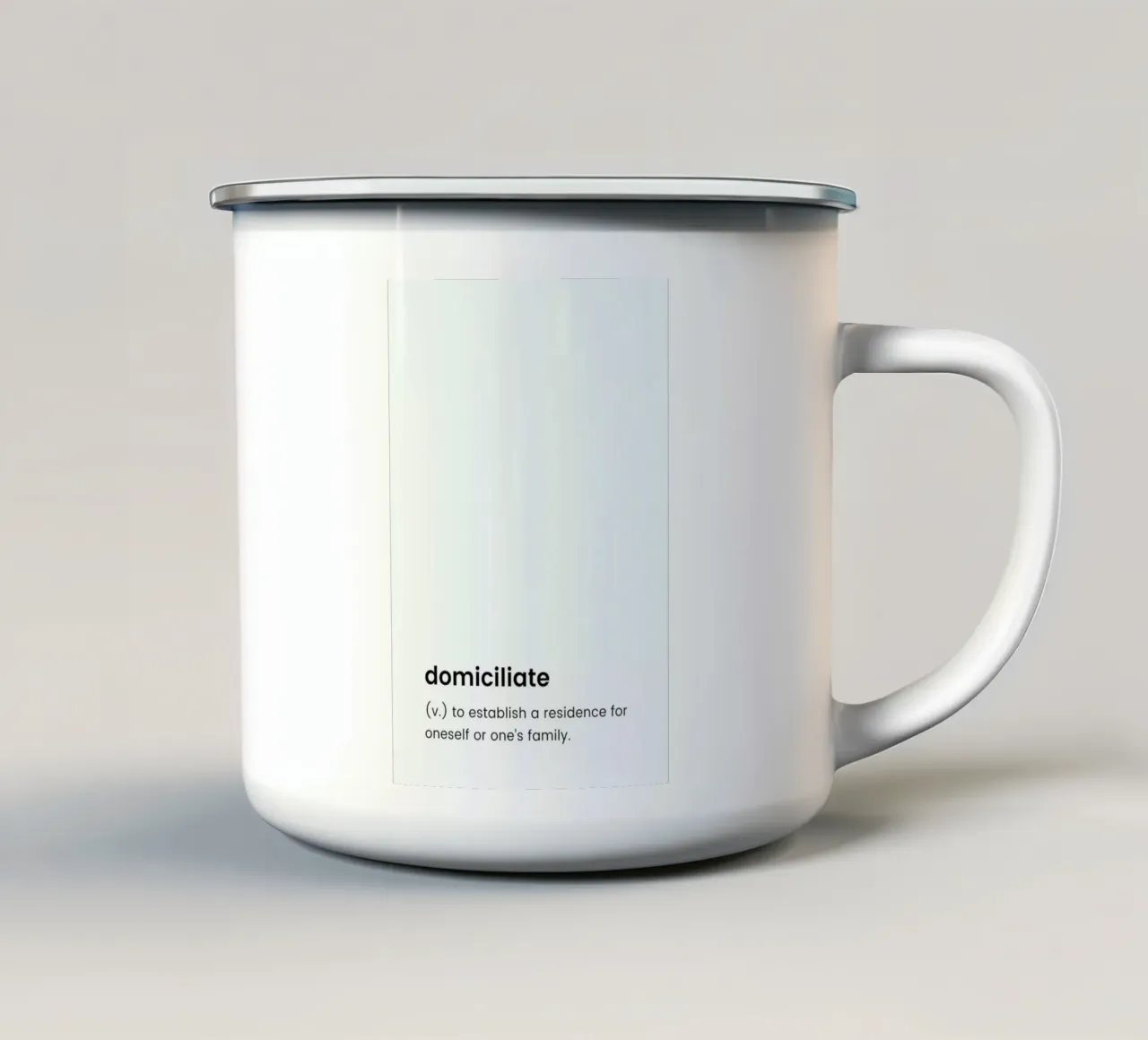 Domiciliate 2 tazza in smalto da Studio One