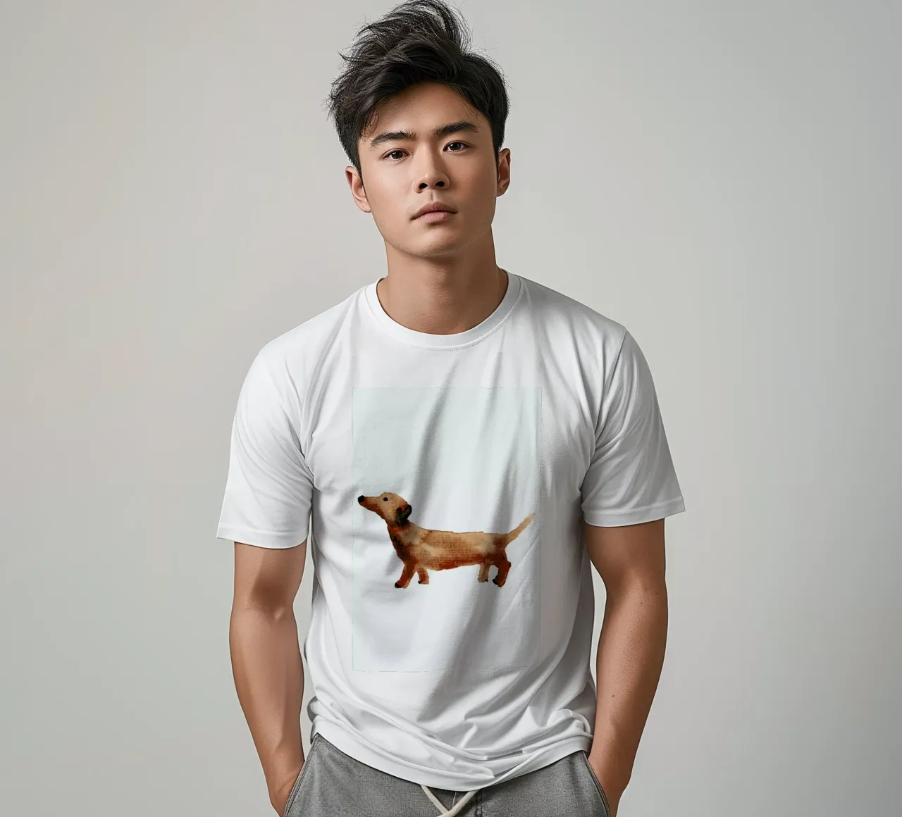 Sausage Dog t-shirt by Farina Kuklinski