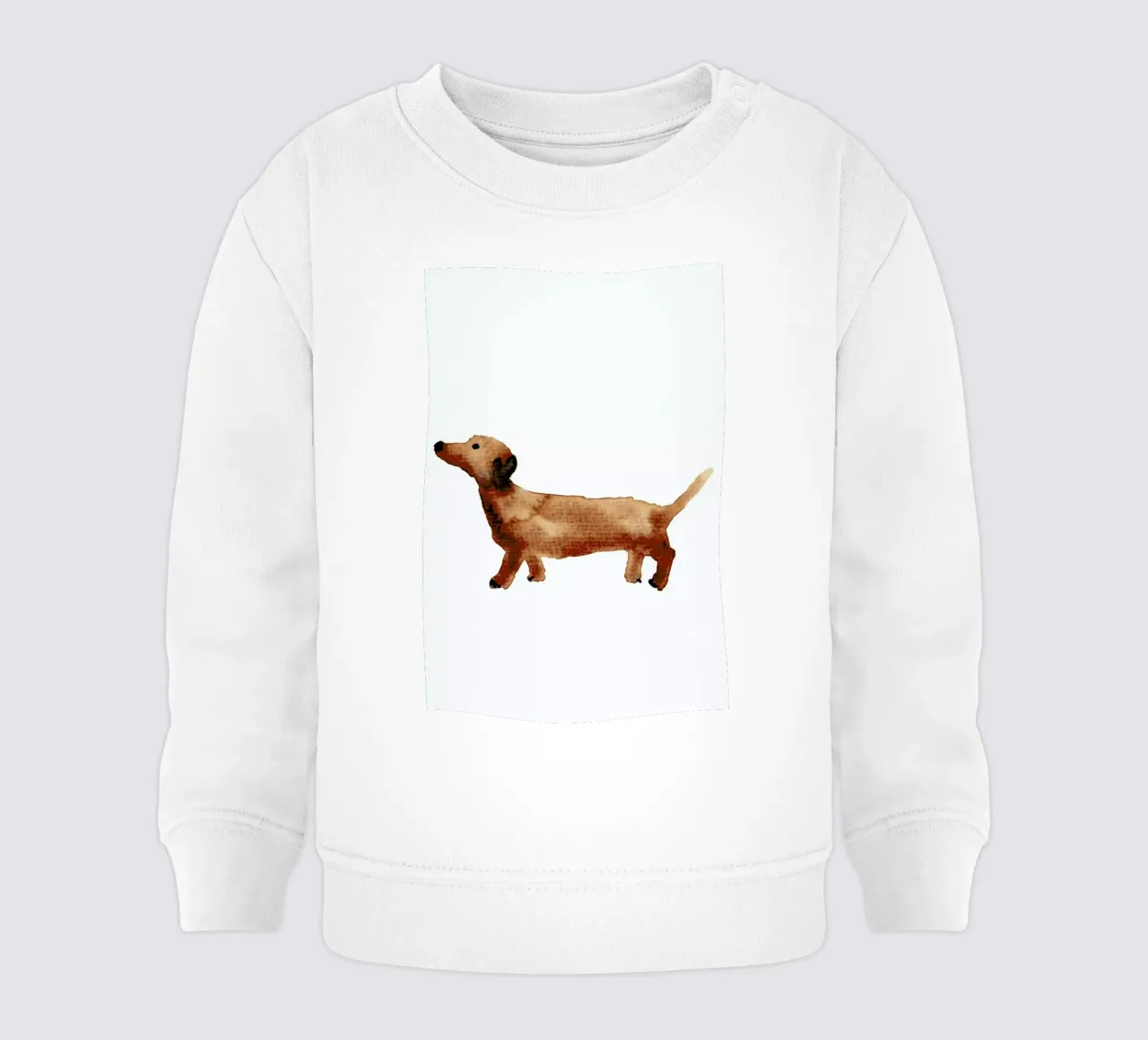 Sausage Dog baby sweatshirt by Farina Kuklinski