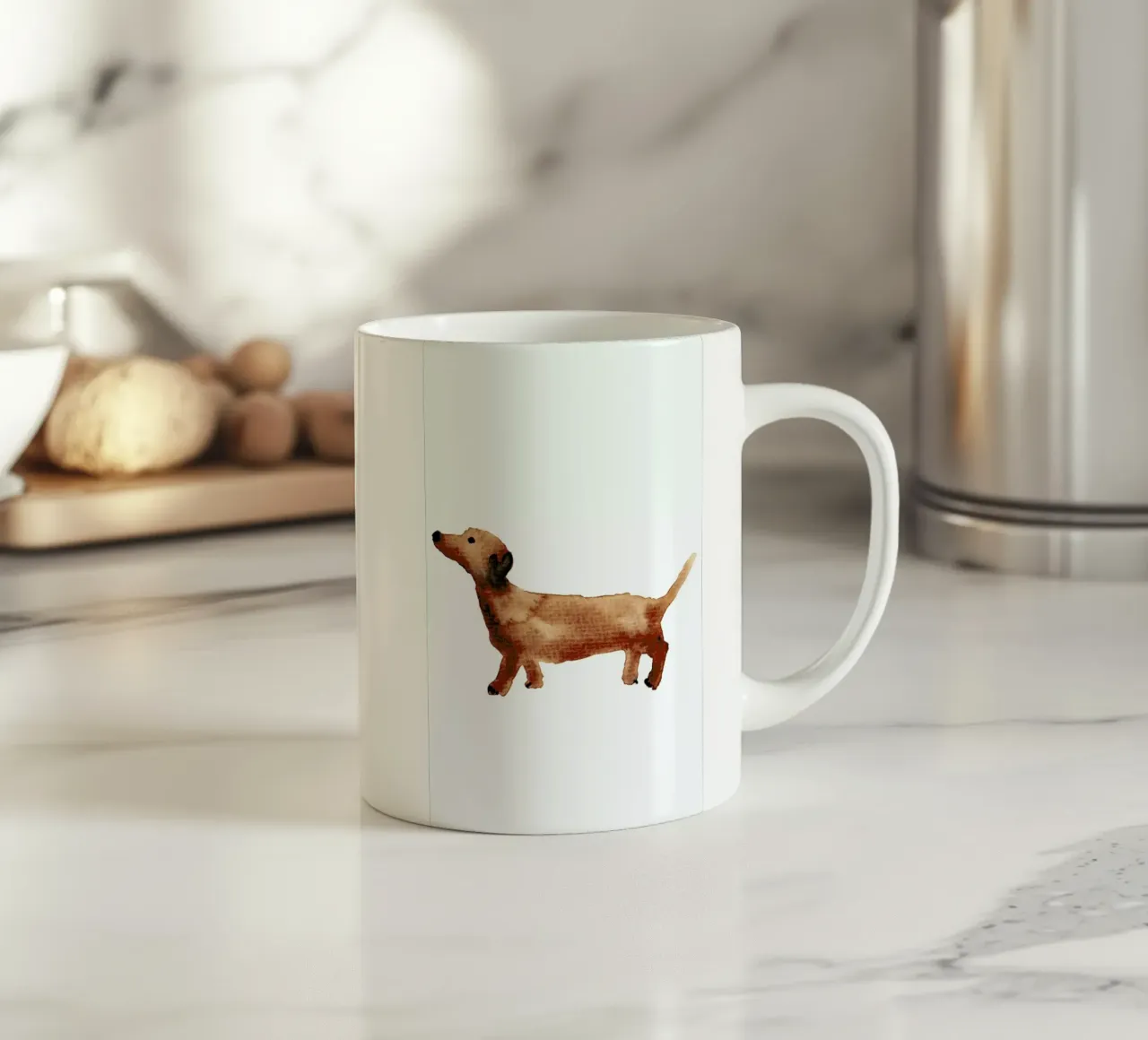 Sausage Dog tazza in ceramica da Farina Kuklinski
