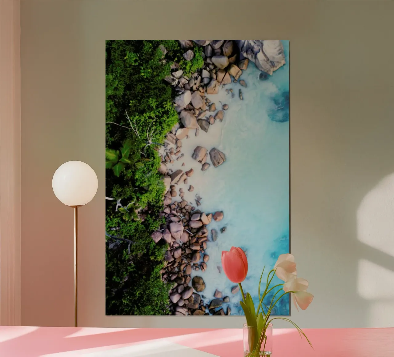Tropical 3 poster con telaio in plastica da Airpixels