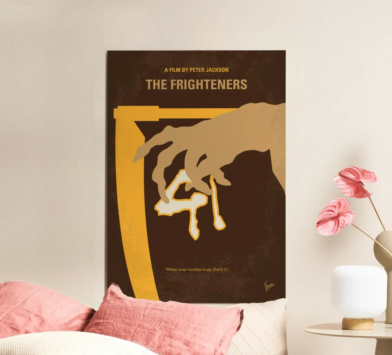 No1454 My The Frighteners minimal movie poster forex plate by Chungkong