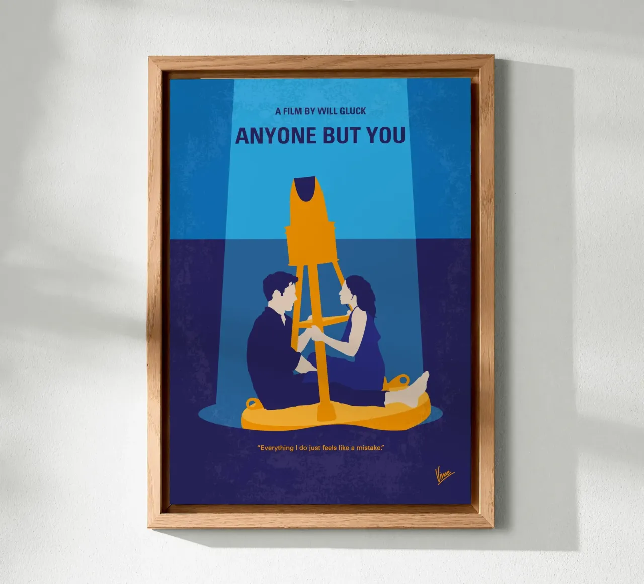 No1456 My Anyone but You minimal movie poster alluminio dibond da Chungkong