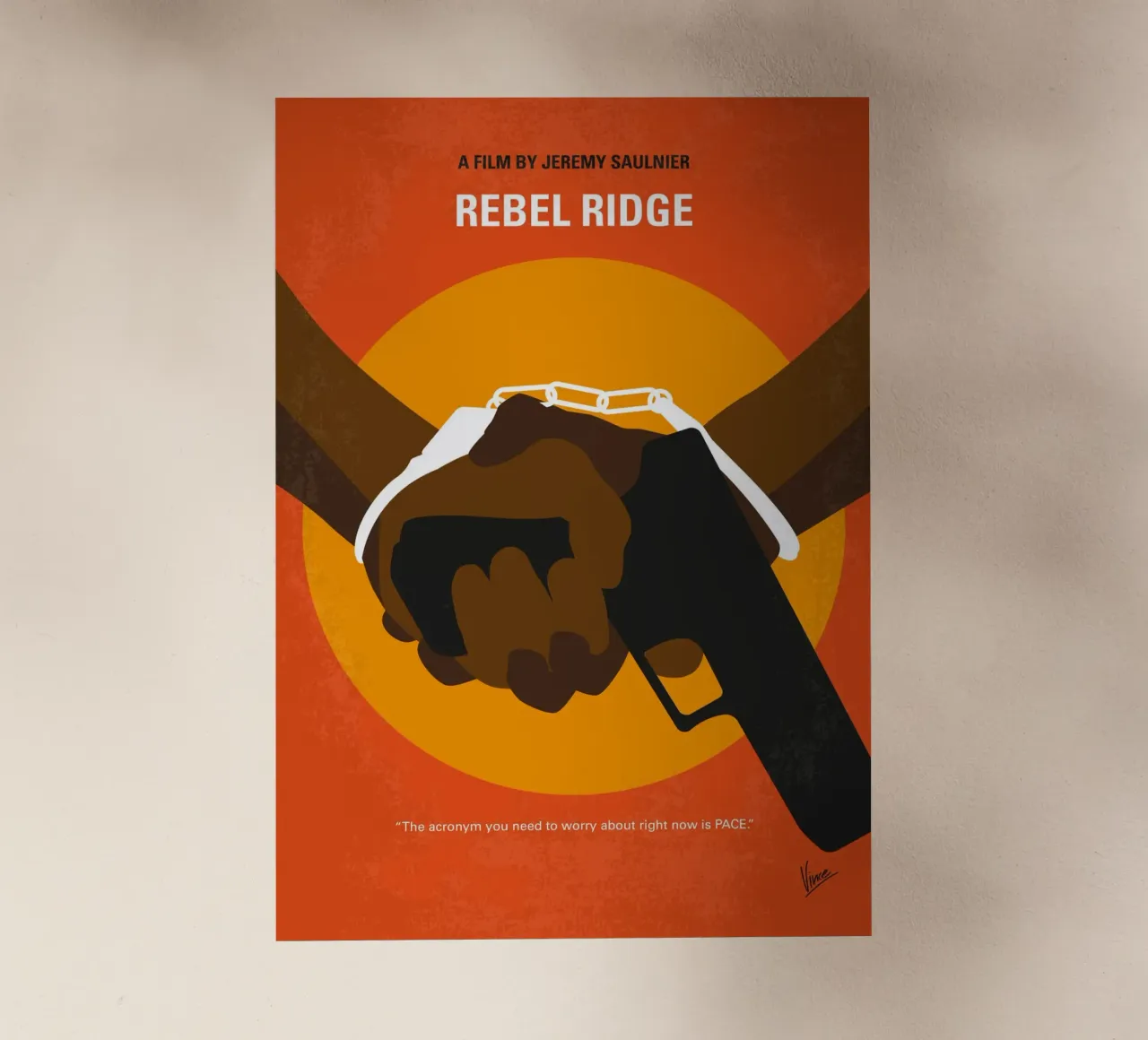 No1457 My Rebel Ridge minimal movie poster pellicola backlit da Chungkong
