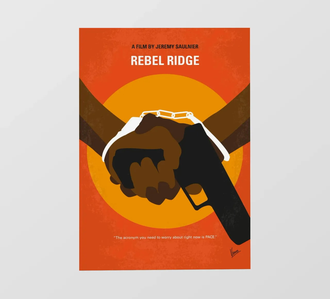 No1457 My Rebel Ridge minimal movie poster pellicola backlit da Chungkong