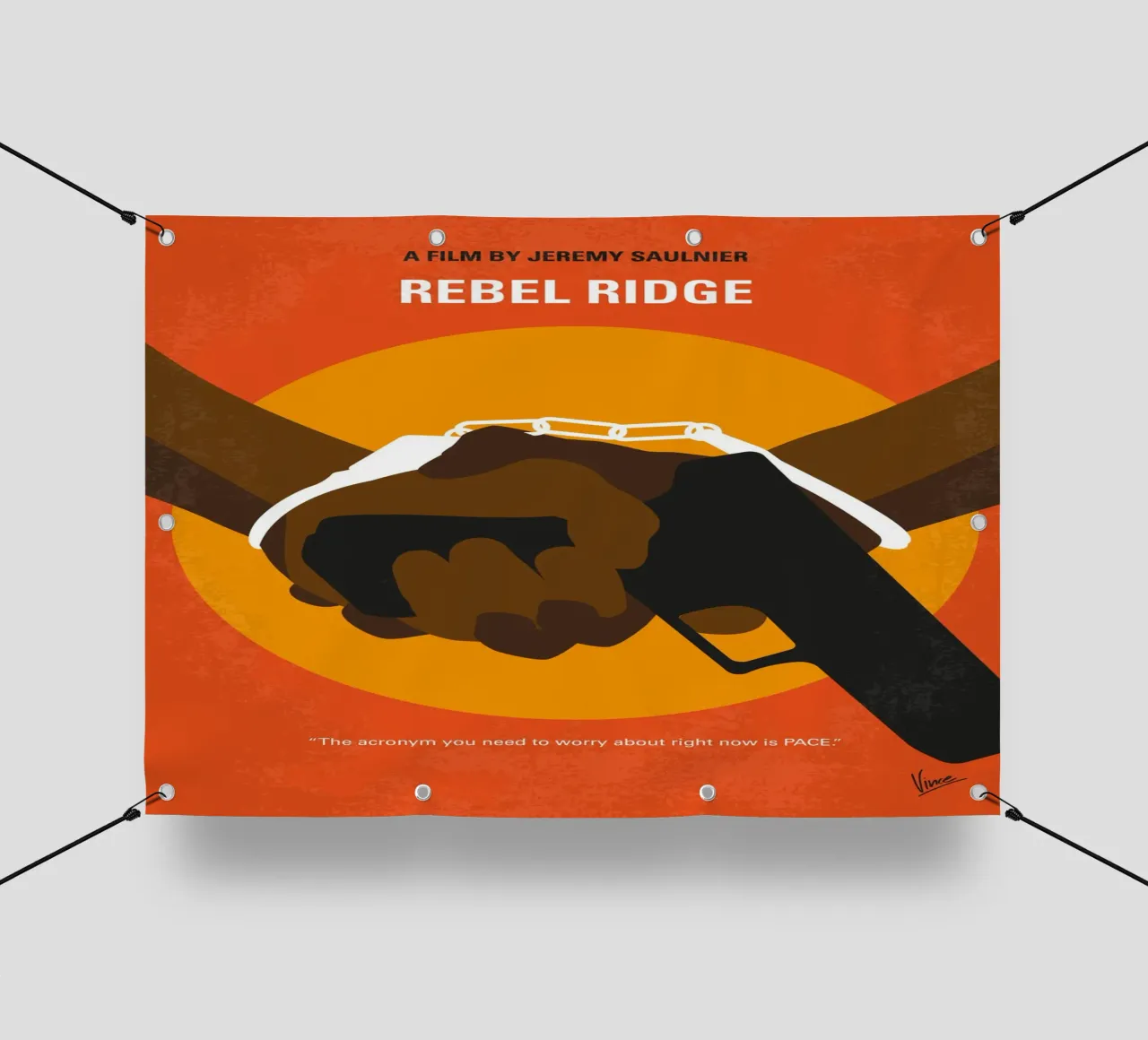 No1457 My Rebel Ridge minimal movie poster telo in pvc da Chungkong