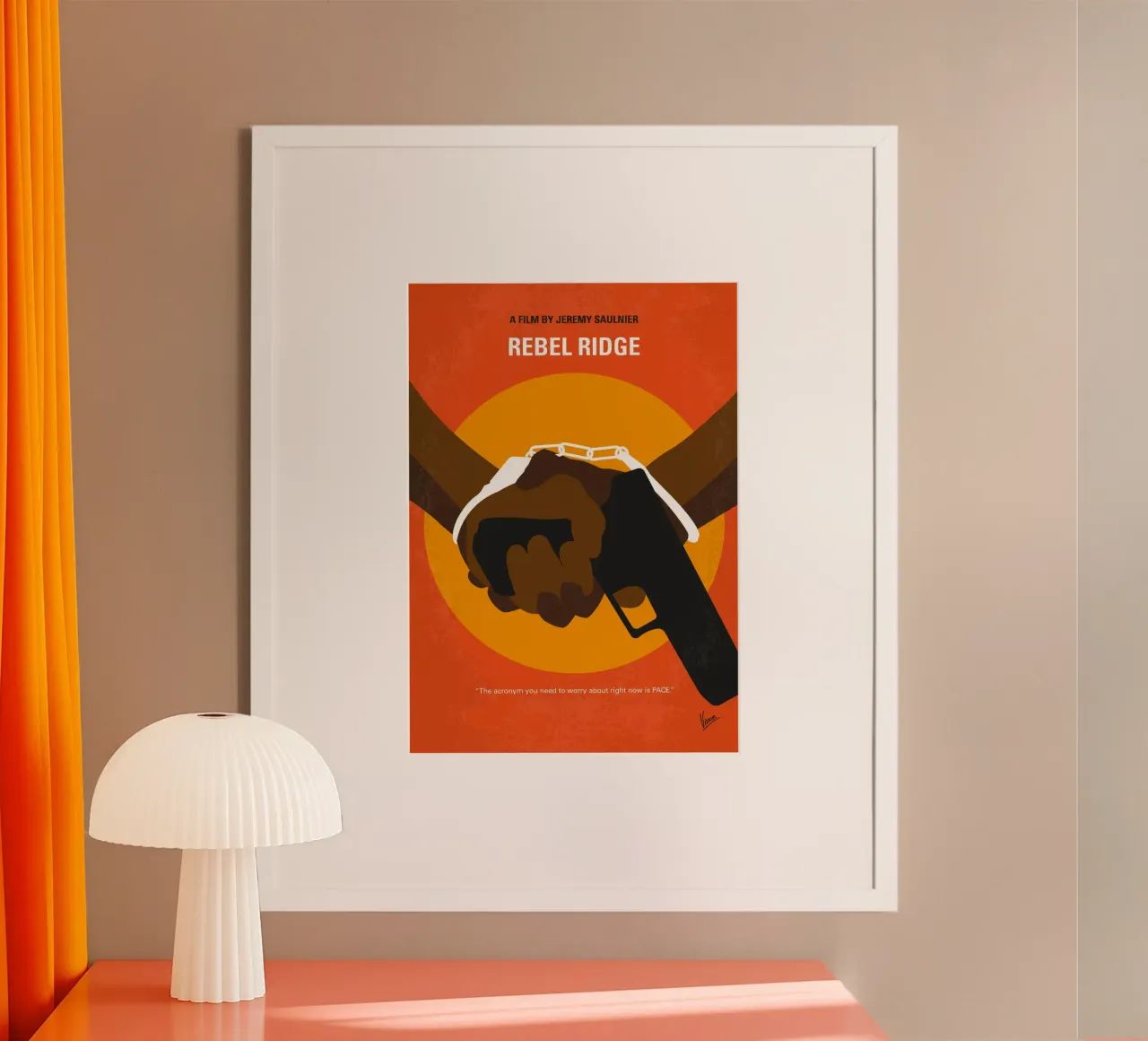No1457 My Rebel Ridge minimal movie poster poster con telaio in plastica da Chungkong