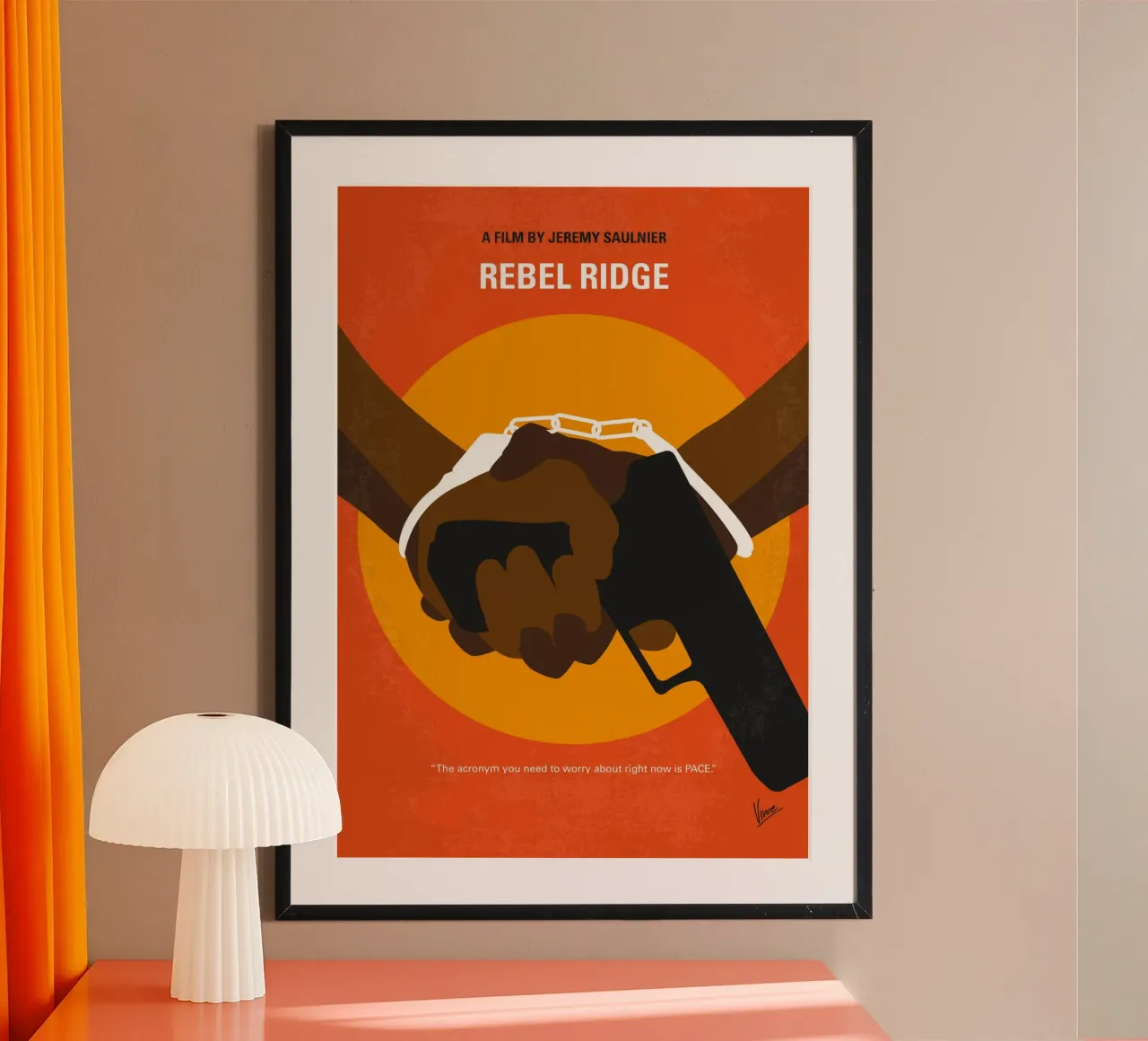 No1457 My Rebel Ridge minimal movie poster poster con telaio in plastica da Chungkong