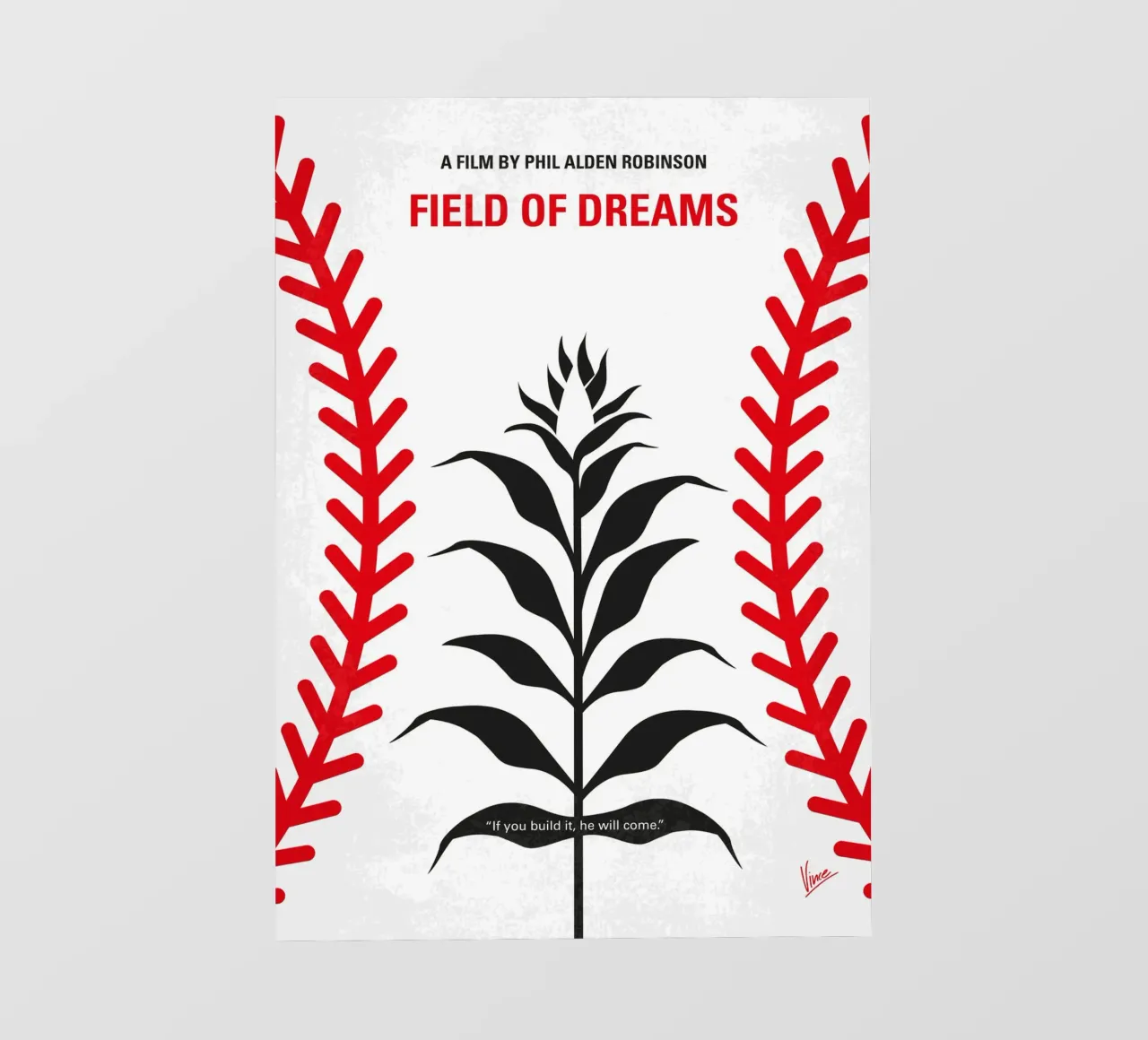 No1461 My Fields of dreams minimal movie poster pellicola backlit da Chungkong