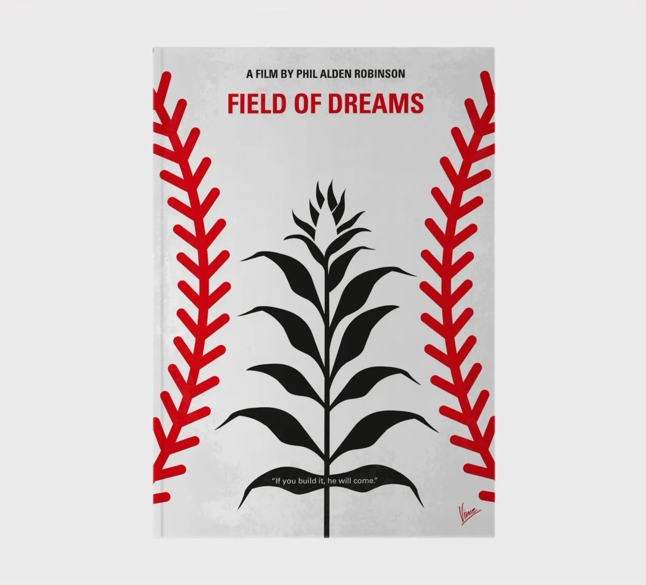 No1461 My Fields of dreams minimal movie poster notebook by Chungkong