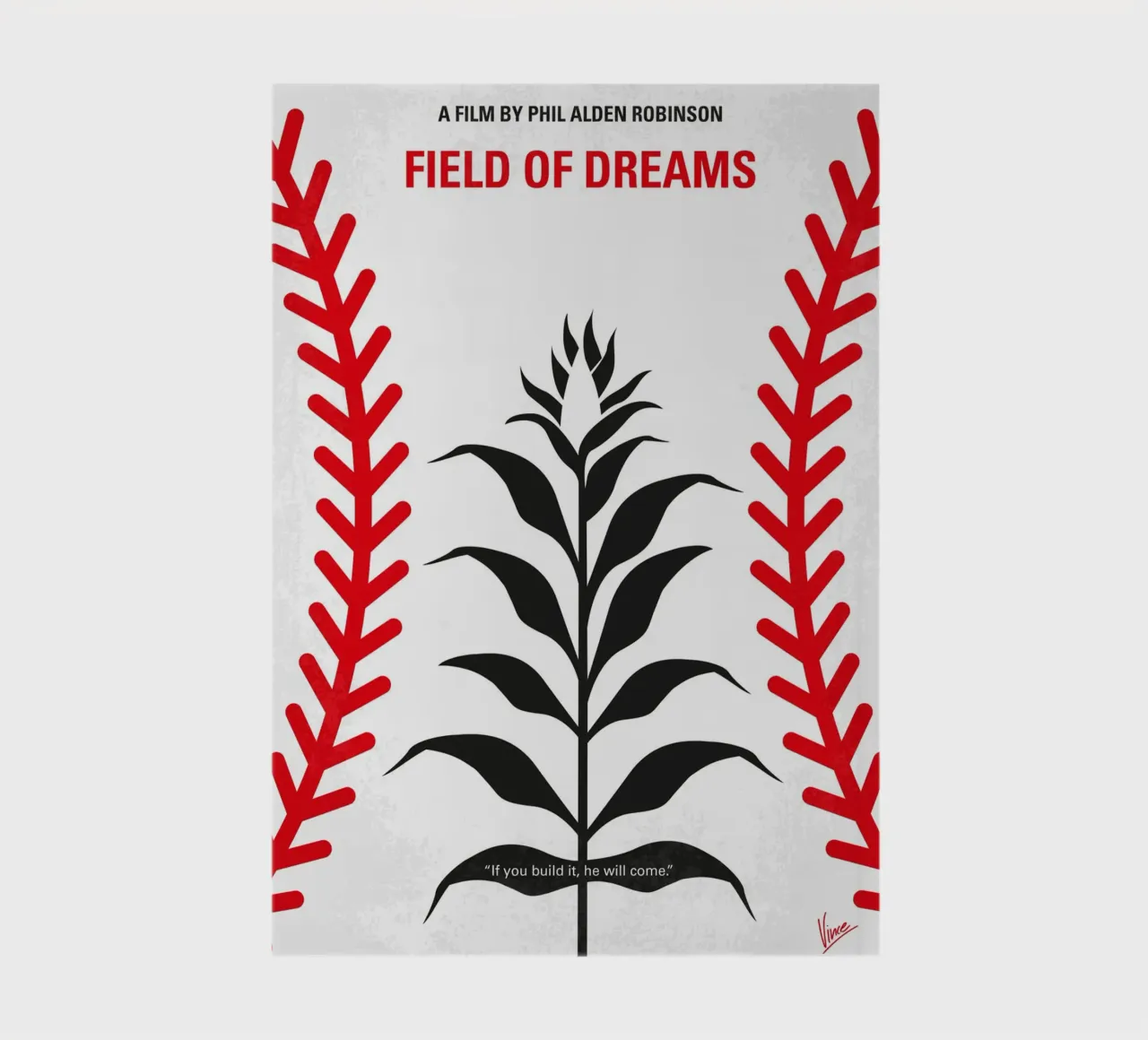 No1461 My Fields of dreams minimal movie poster notebook by Chungkong