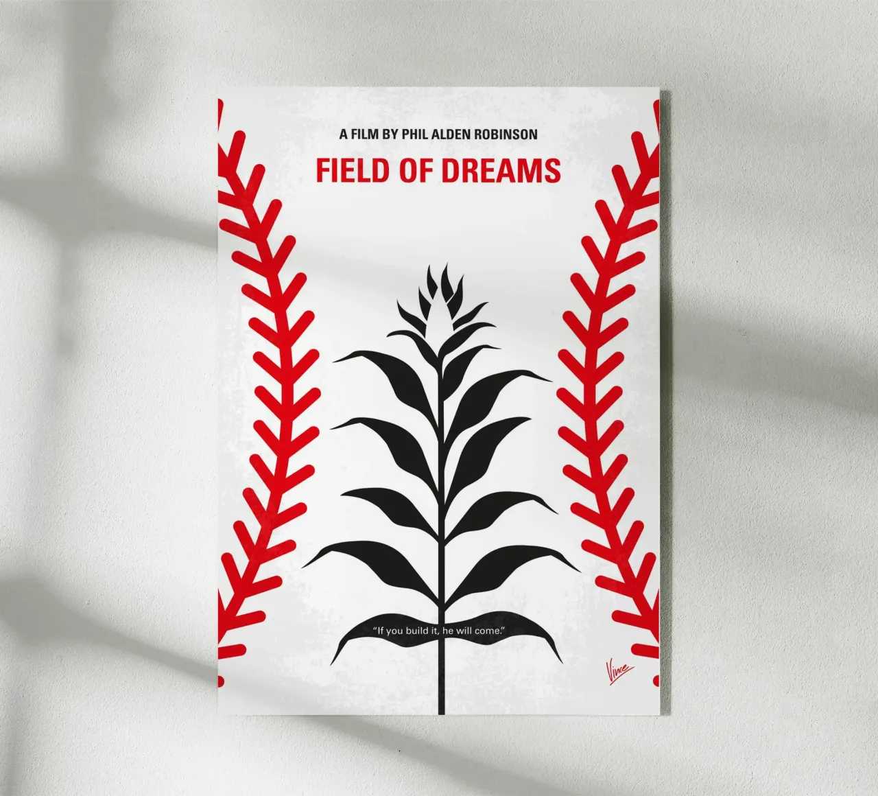 No1461 My Fields of dreams minimal movie poster plexiglass da Chungkong
