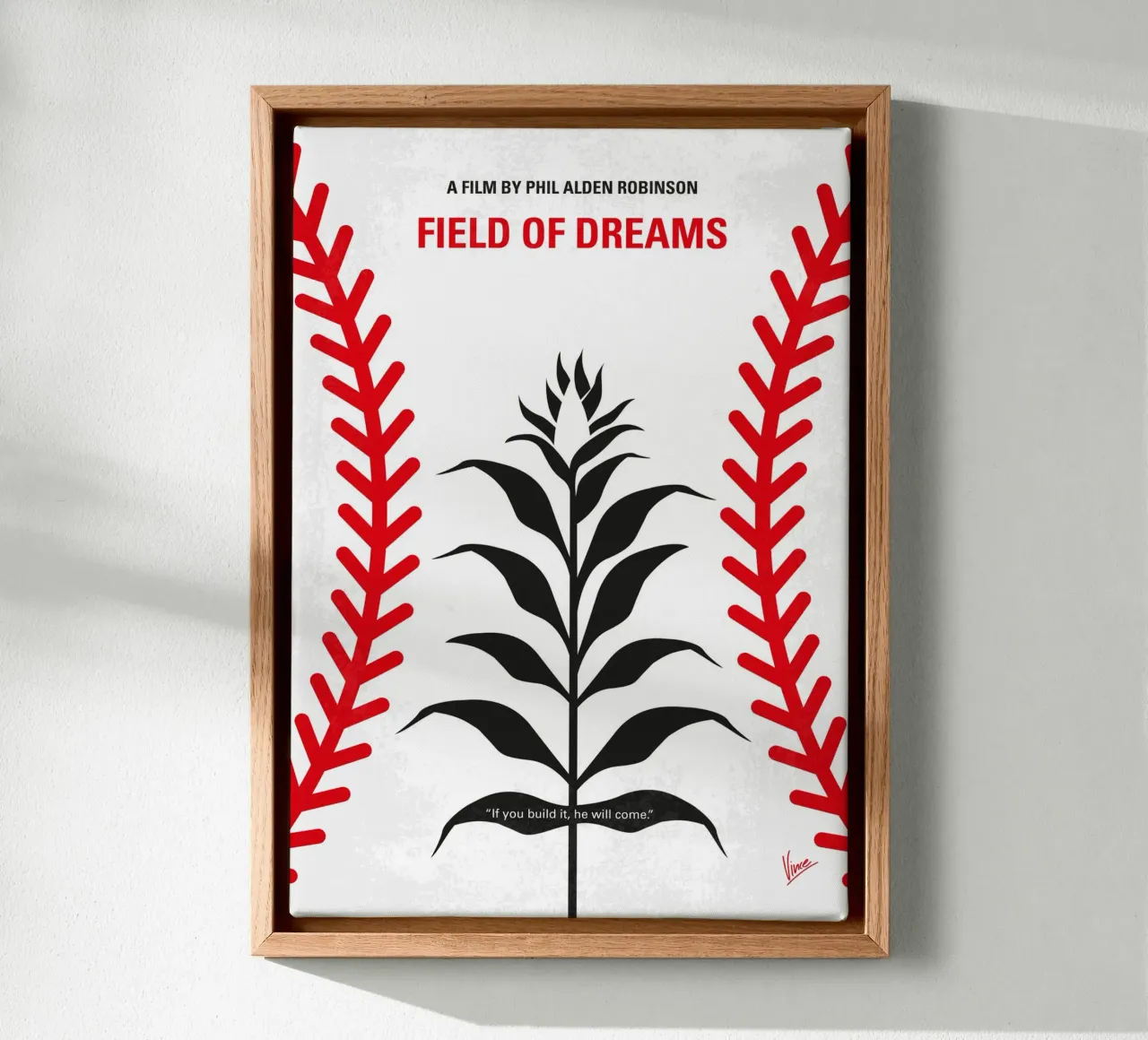 No1461 My Fields of dreams minimal movie poster tela con Cornice a cassetta da Chungkong