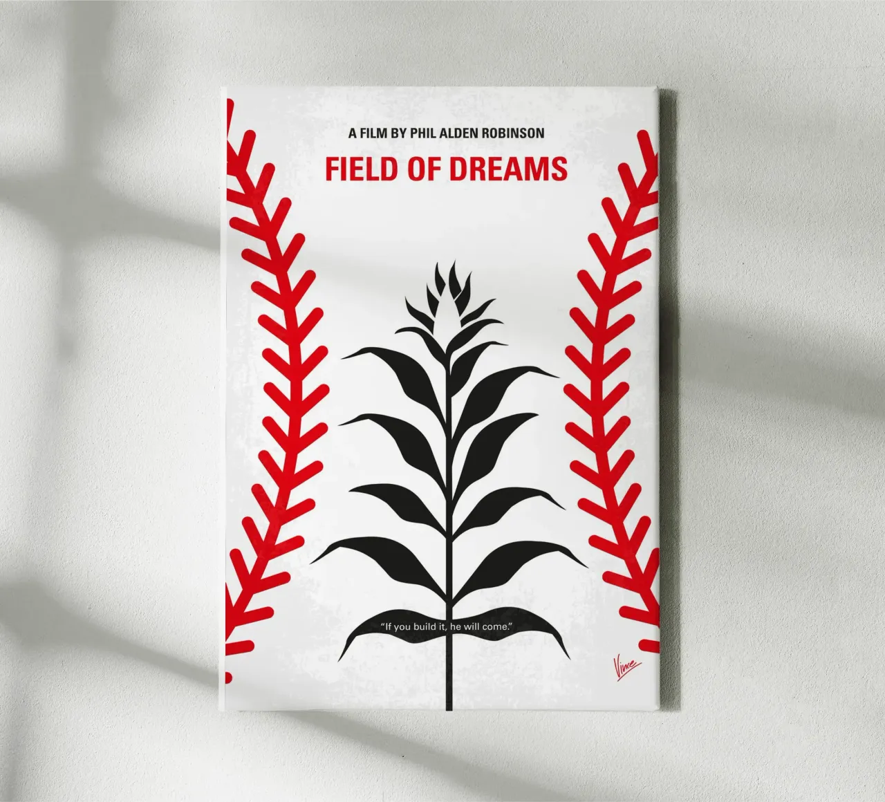 No1461 My Fields of dreams minimal movie poster tela con Cornice a cassetta da Chungkong