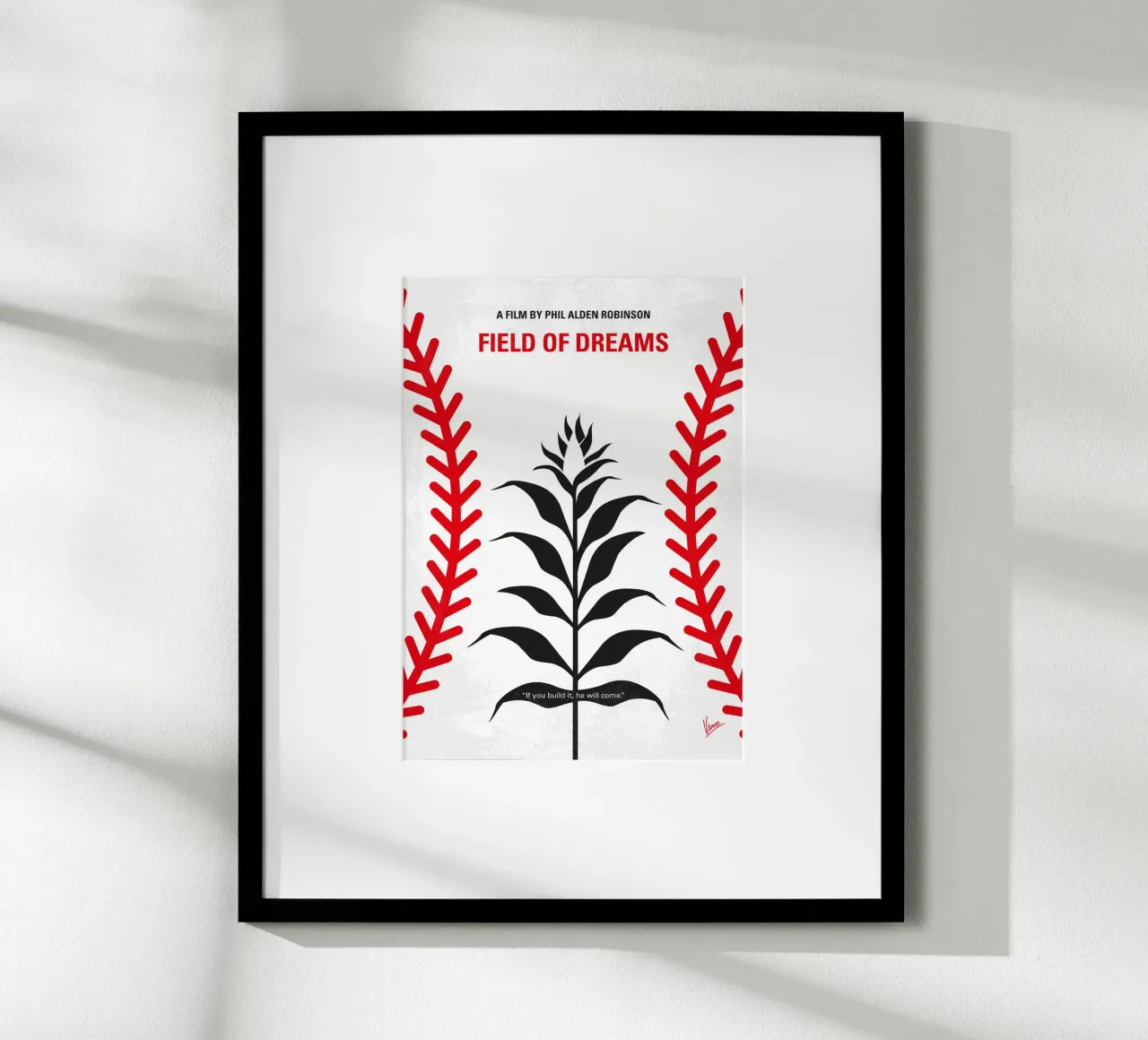 No1461 My Fields of dreams minimal movie poster poster con marco de madera de Chungkong