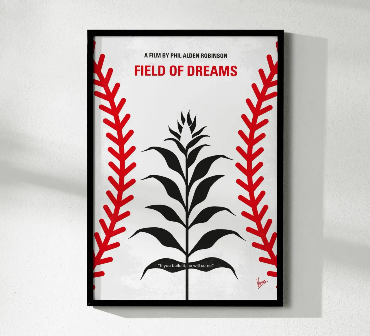 No1461 My Fields of dreams minimal movie poster poster con marco de madera de Chungkong