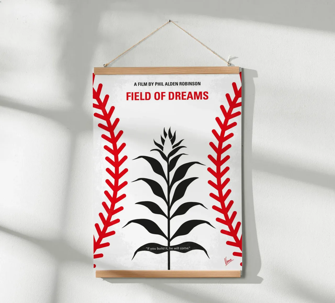 No1461 My Fields of dreams minimal movie poster poster con marco de madera de Chungkong