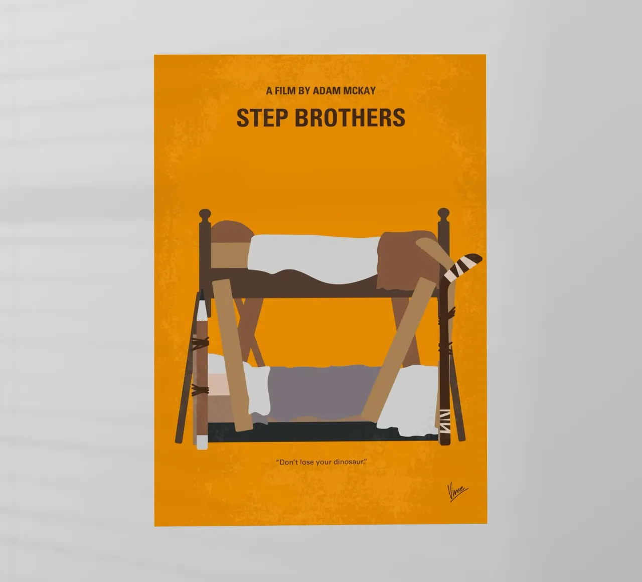 No1464 My Step Brothers minimal movie poster pellicola backlit da Chungkong