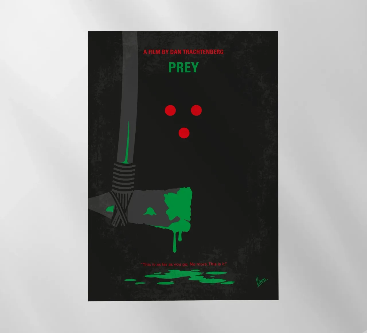 No1465 My Prey minimal movie poster pellicola backlit da Chungkong