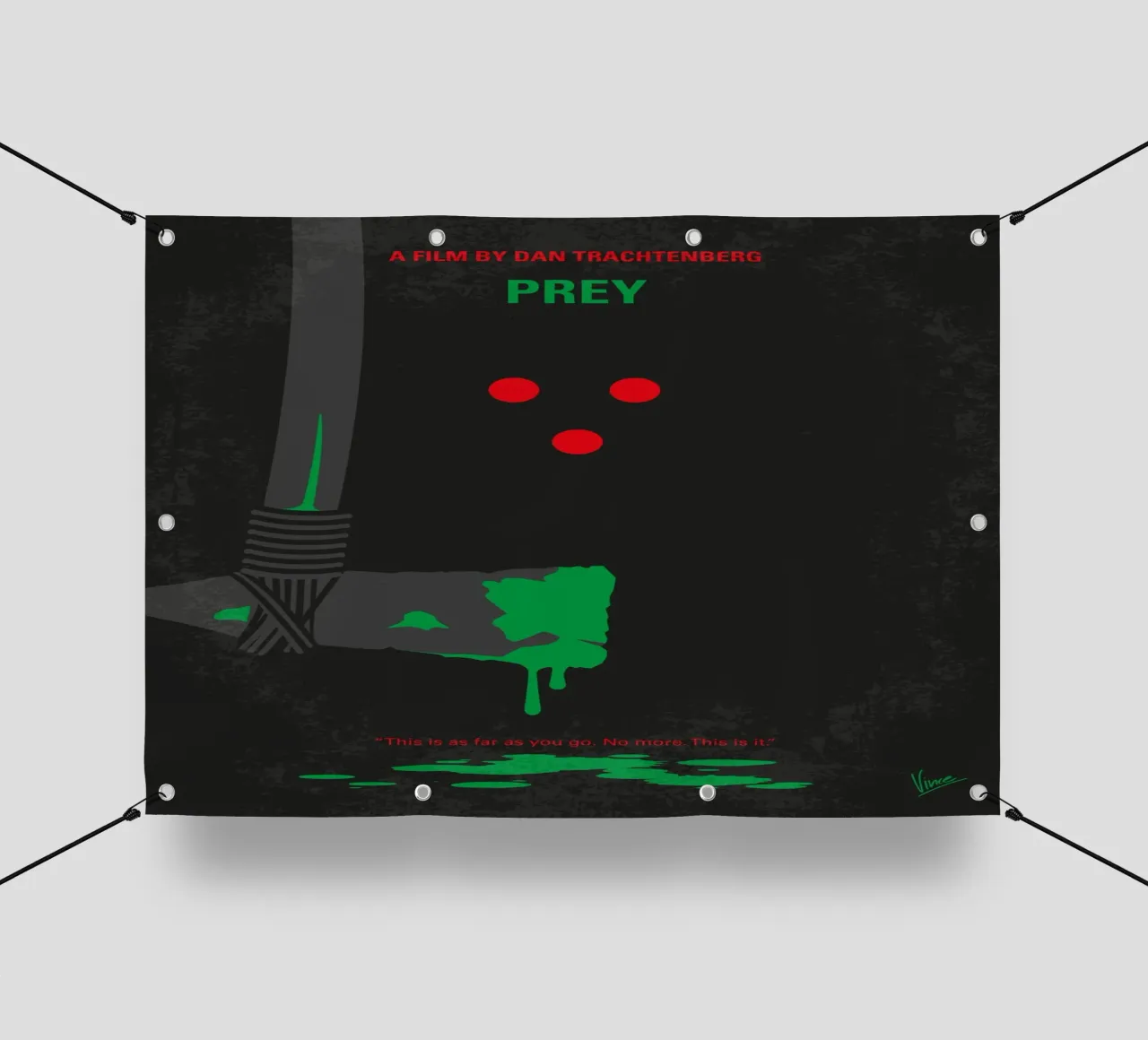 No1465 My Prey minimal movie poster telo in pvc da Chungkong