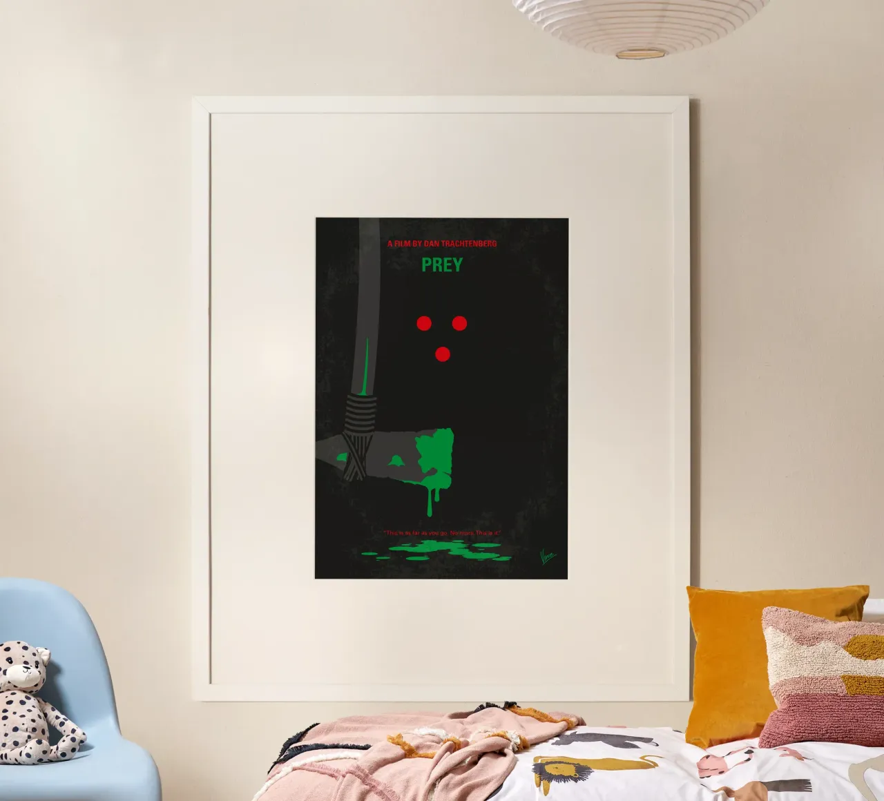 No1465 My Prey minimal movie poster poster con telaio in alluminio da Chungkong