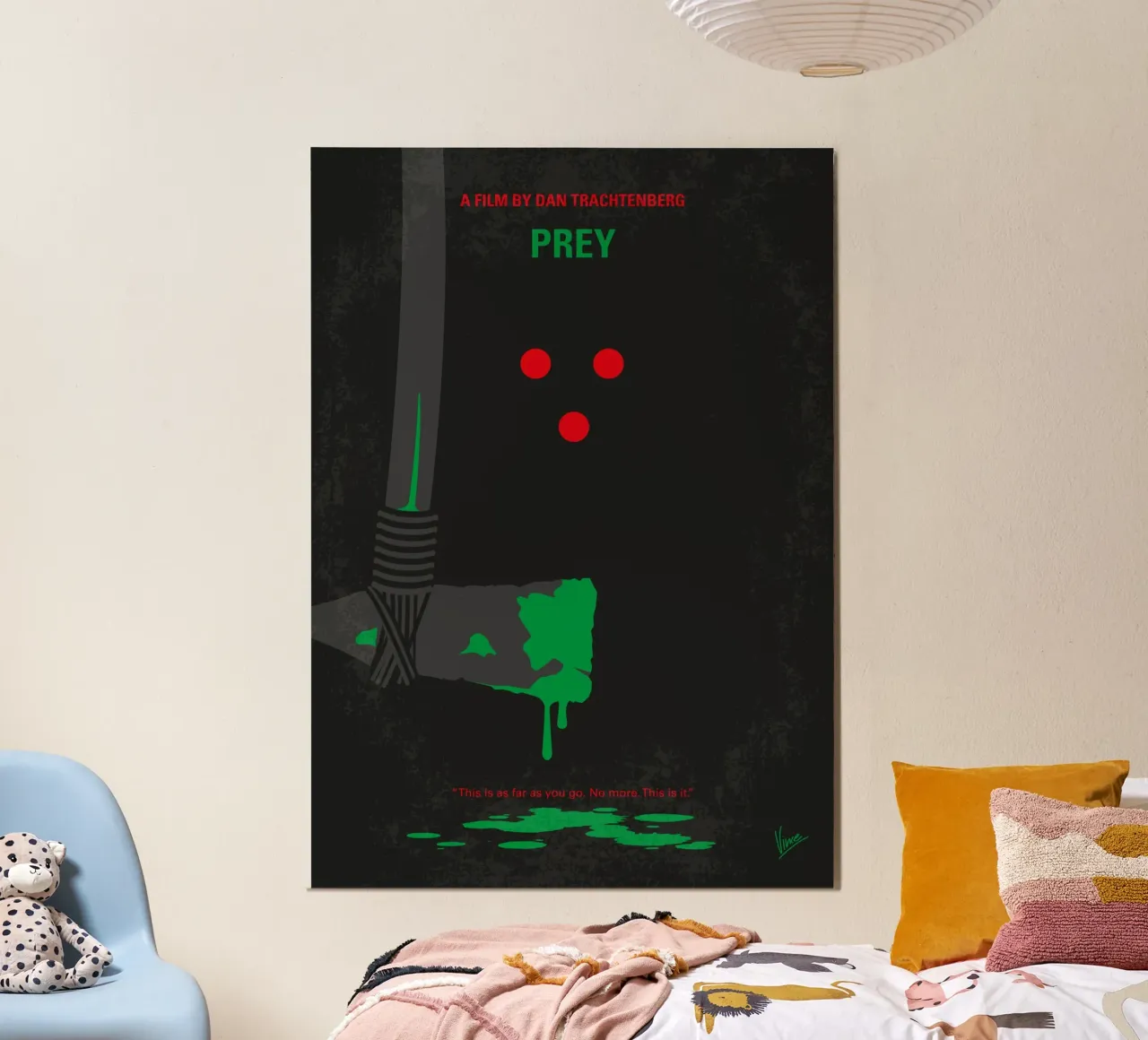 No1465 My Prey minimal movie poster poster con telaio in alluminio da Chungkong