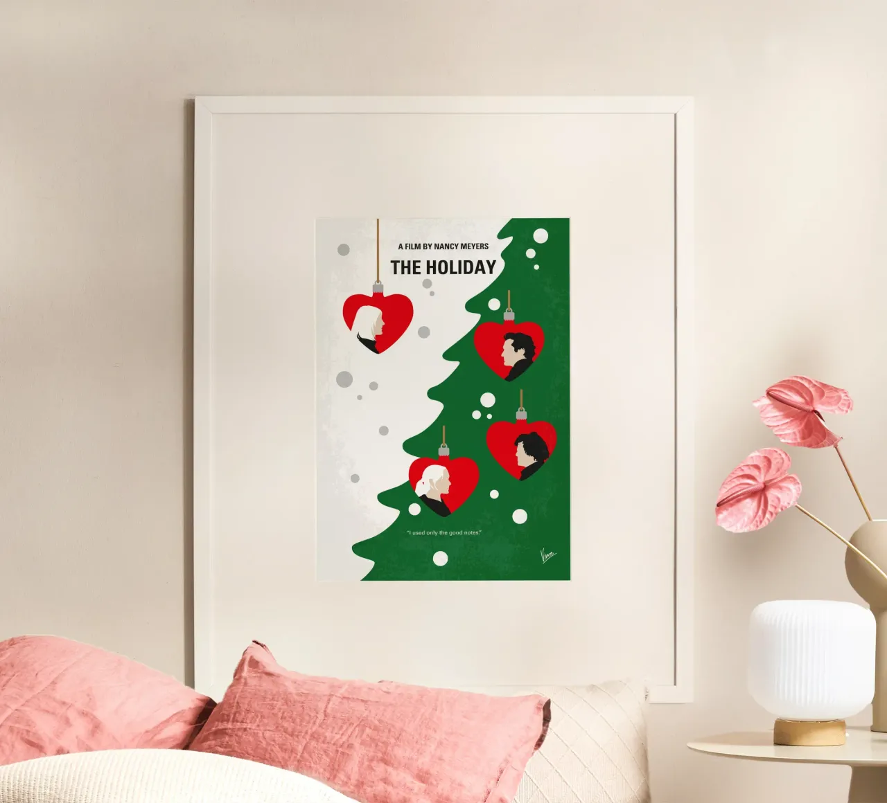 No1466 My The Holiday minimal movie poster poster da Chungkong