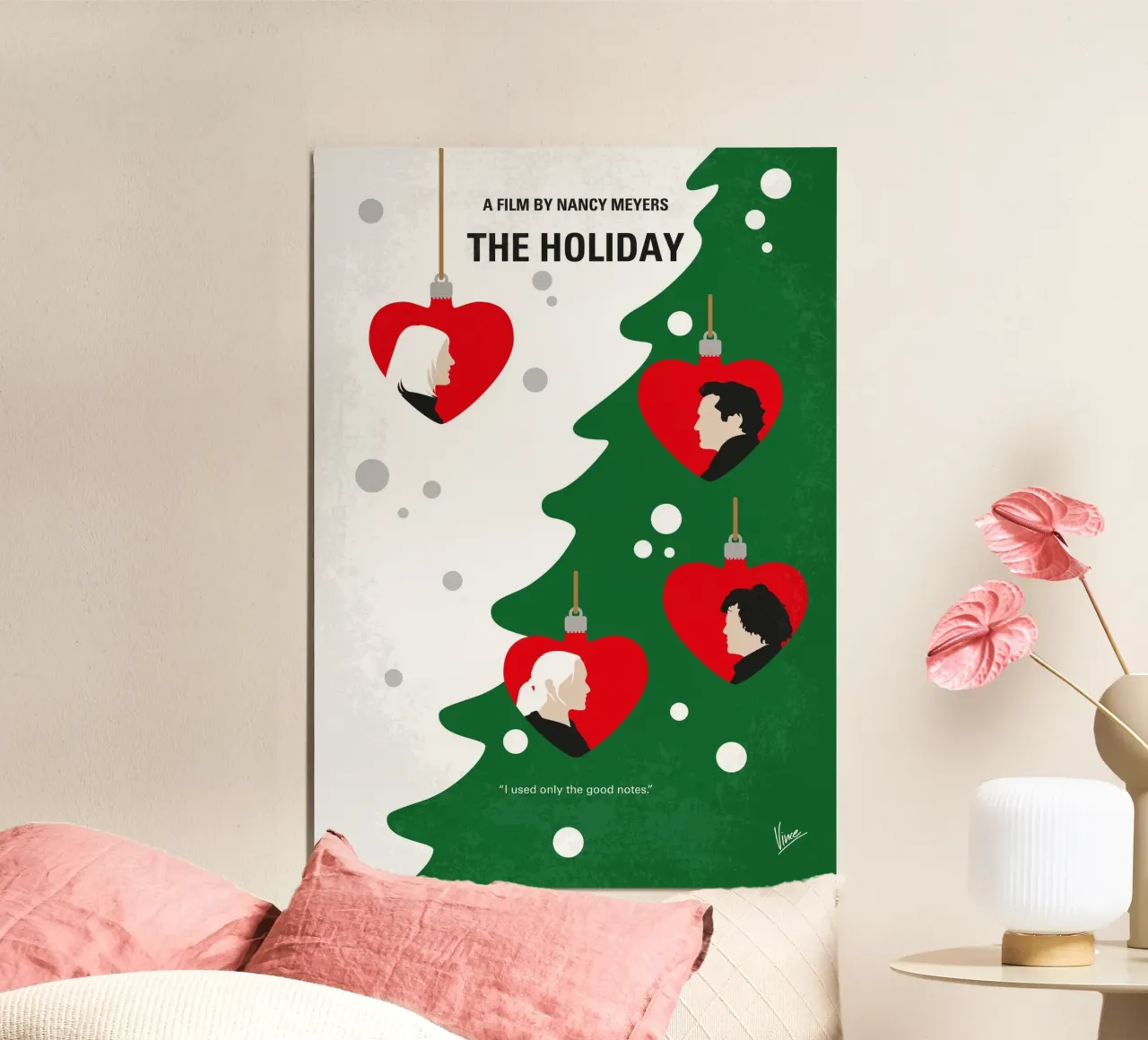 No1466 My The Holiday minimal movie poster poster da Chungkong