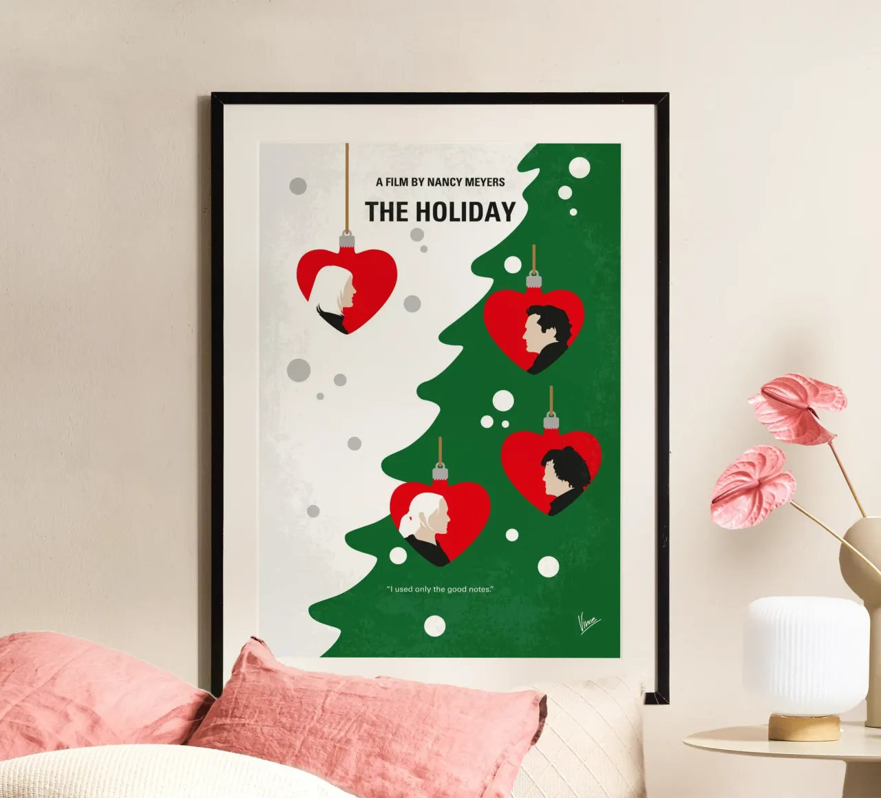 No1466 My The Holiday minimal movie poster poster da Chungkong