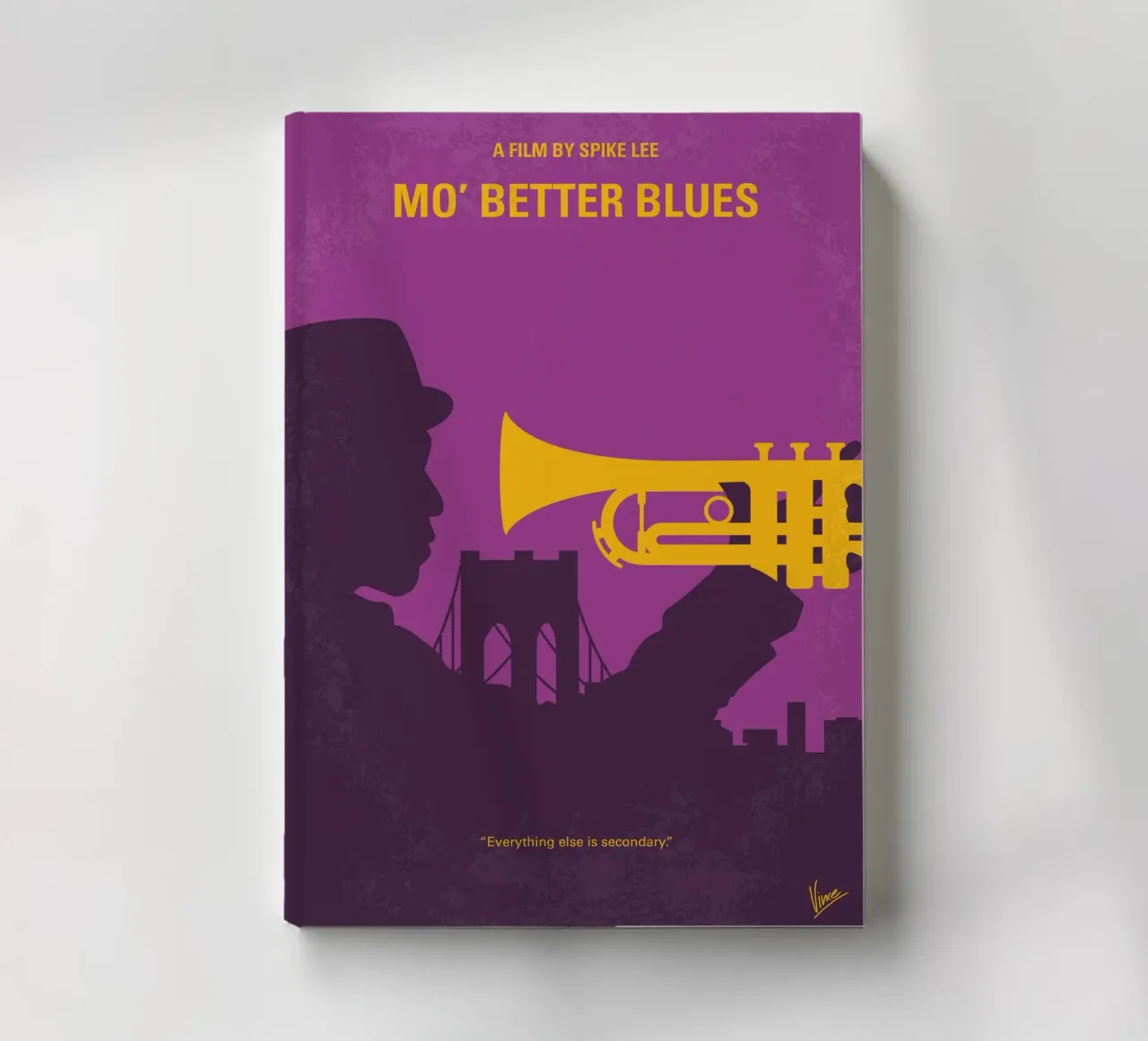No1467 My Mo Better Blues minimal movie poster diario da Chungkong