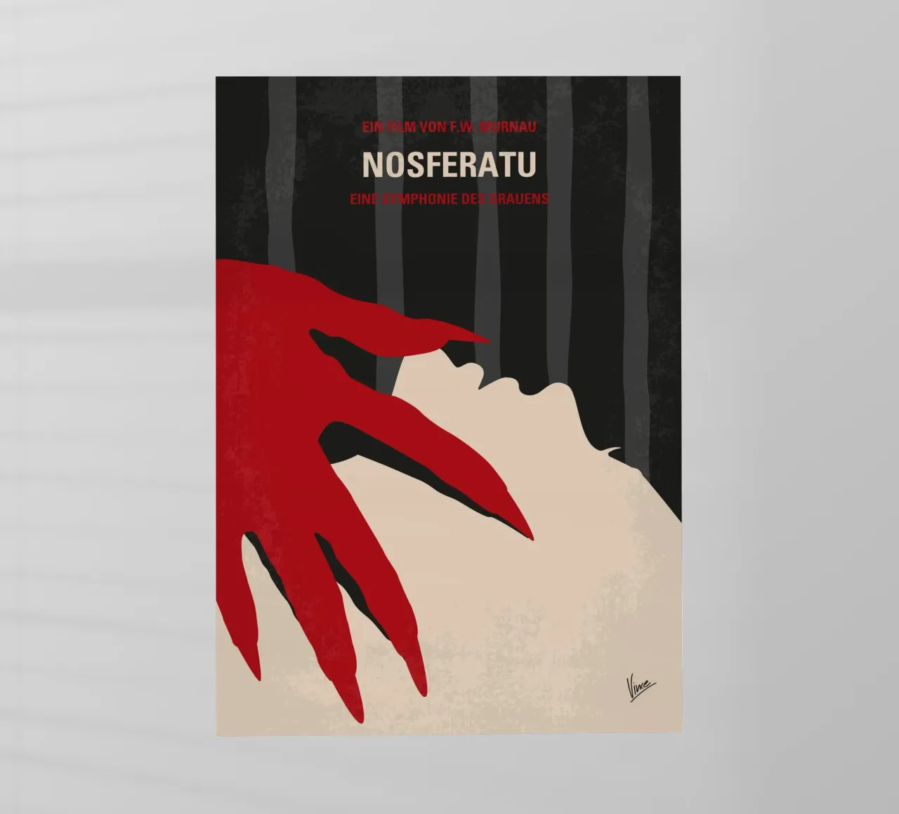 No1468 My Nosferatu minimal movie poster pellicola backlit da Chungkong