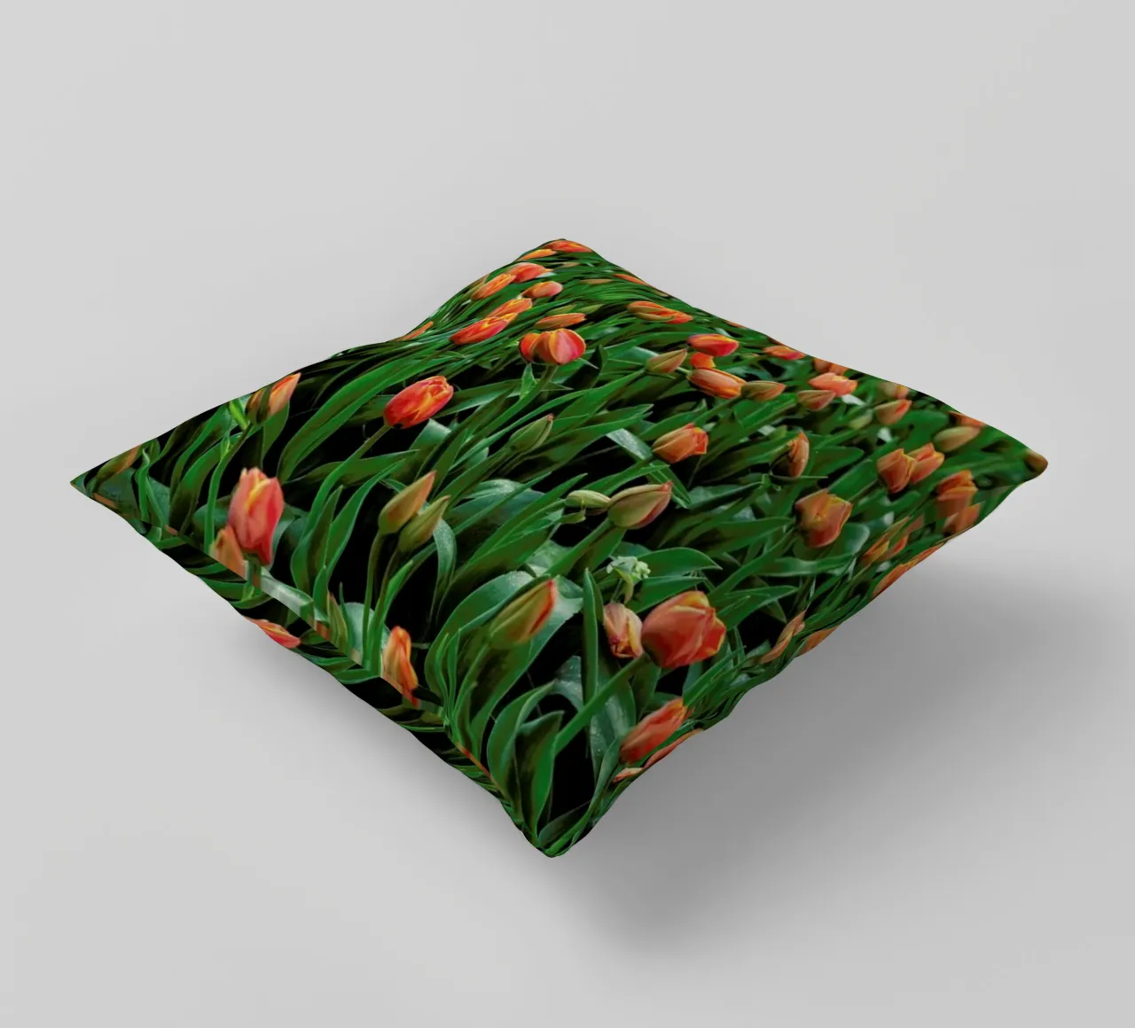 Tulip Field Orange cuscino da Curious Collections by Marielle Leenders
