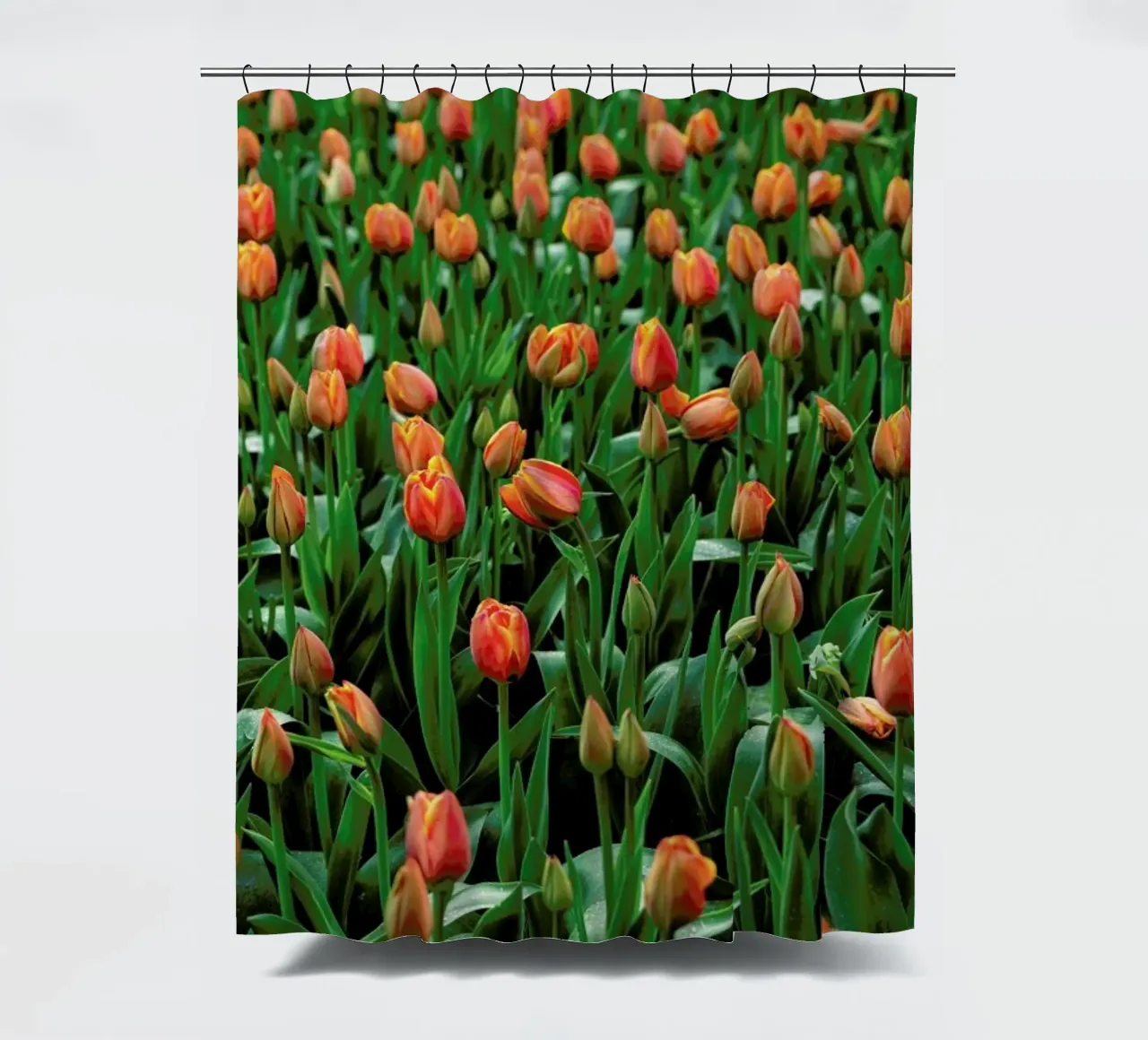 Tulip Field Orange tenda da doccia da Curious Collections by Marielle Leenders