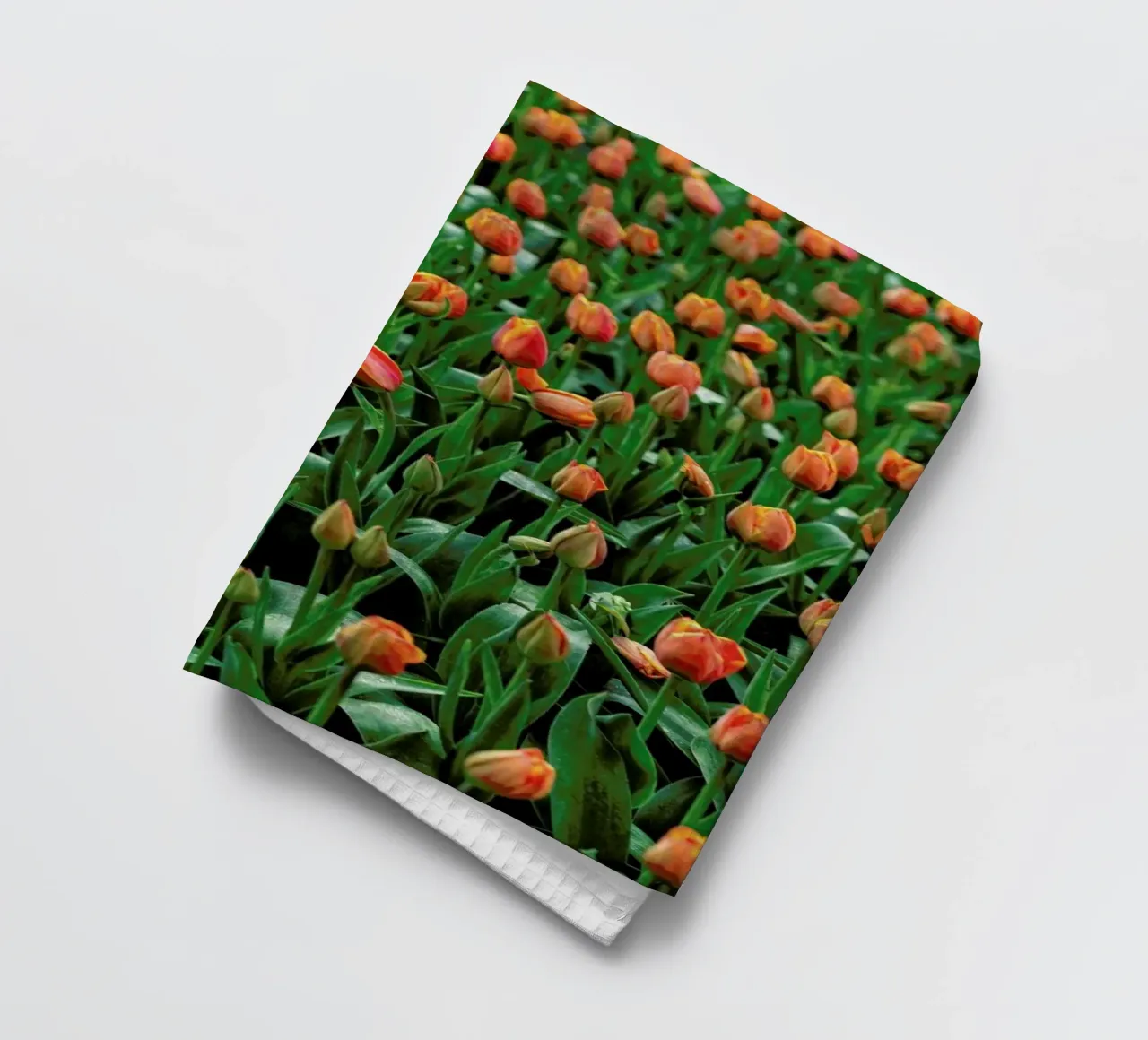 Tulip Field Orange canovaccio da cucina da Curious Collections by Marielle Leenders