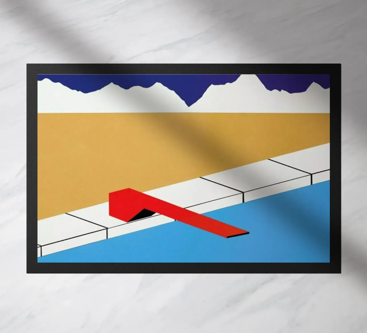 Desert Pool with Red Diving Board zerbino da Rosi Feist