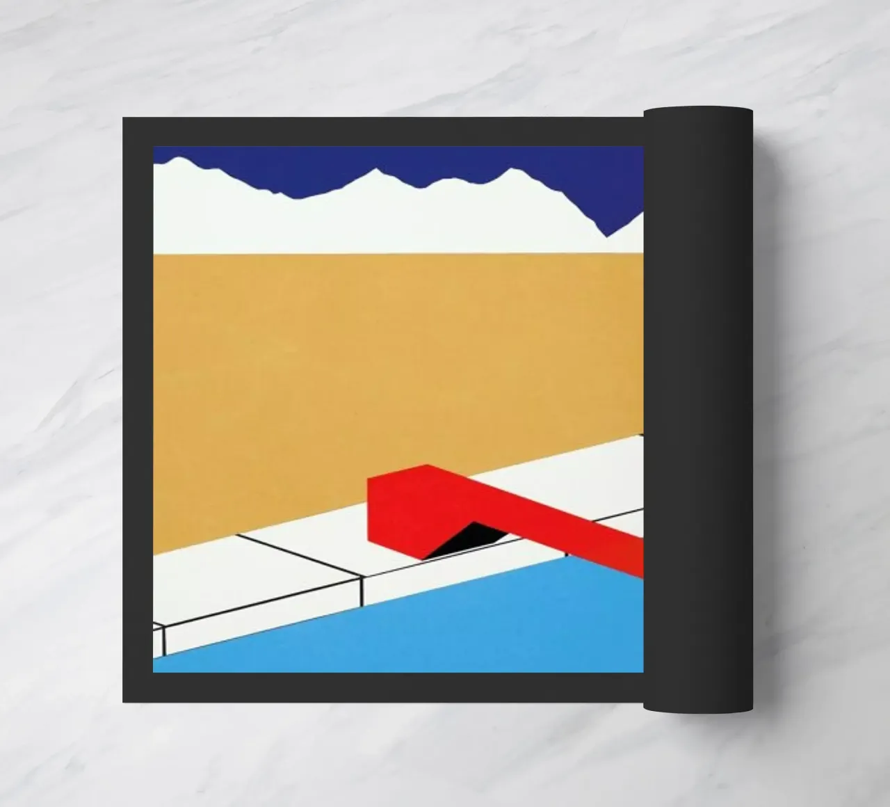 Desert Pool with Red Diving Board zerbino da Rosi Feist