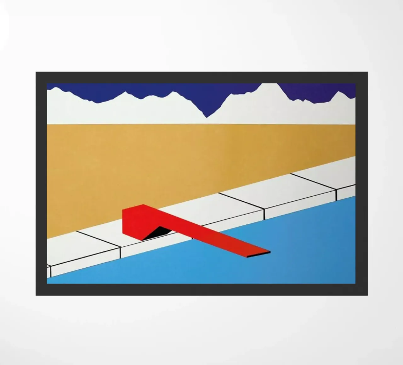 Desert Pool with Red Diving Board zerbino da Rosi Feist