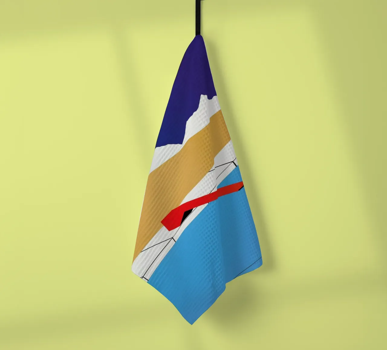 Desert Pool with Red Diving Board canovaccio da cucina da Rosi Feist