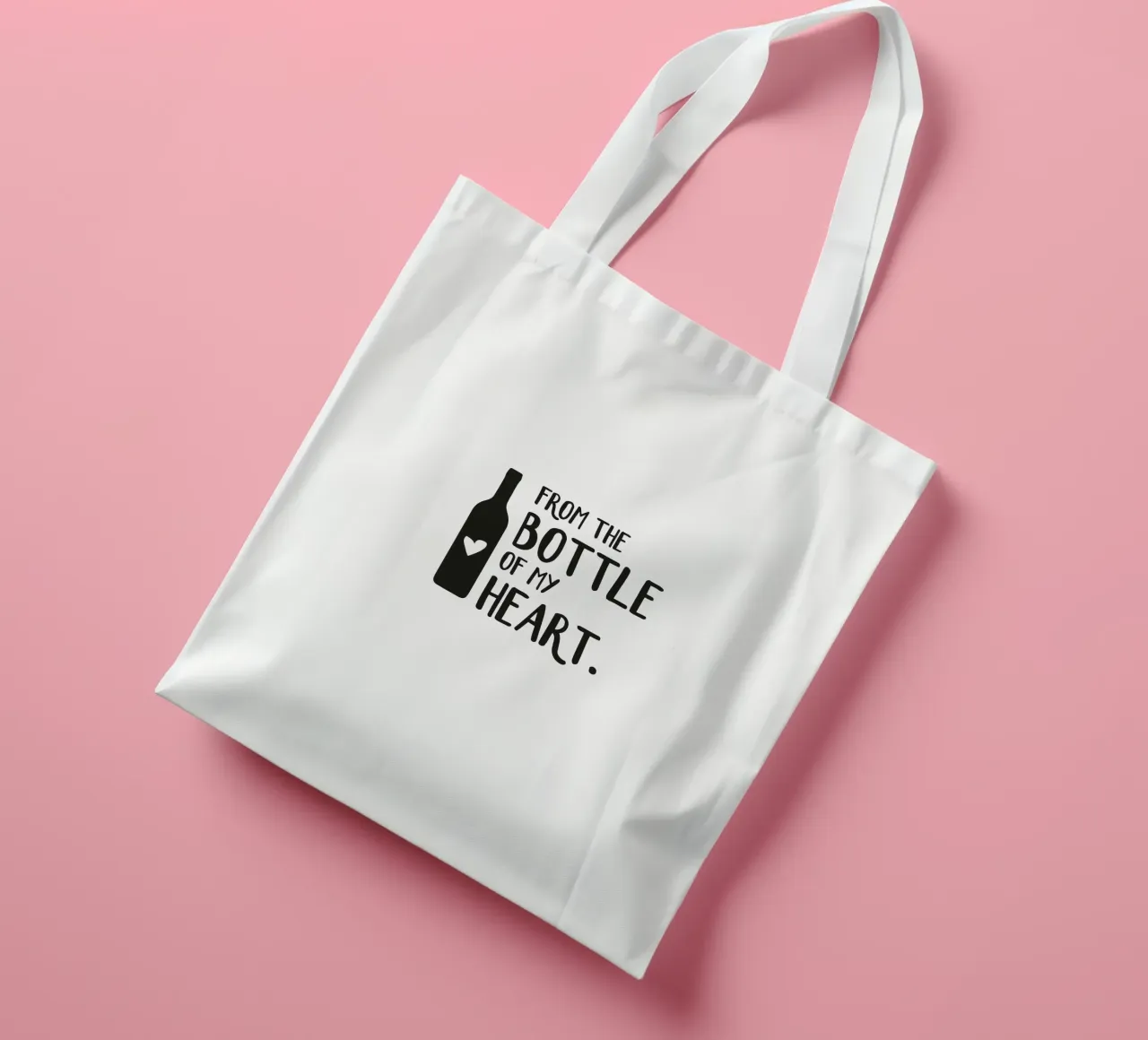 From the bottle of my heart tote bag by Constanze Art Direction