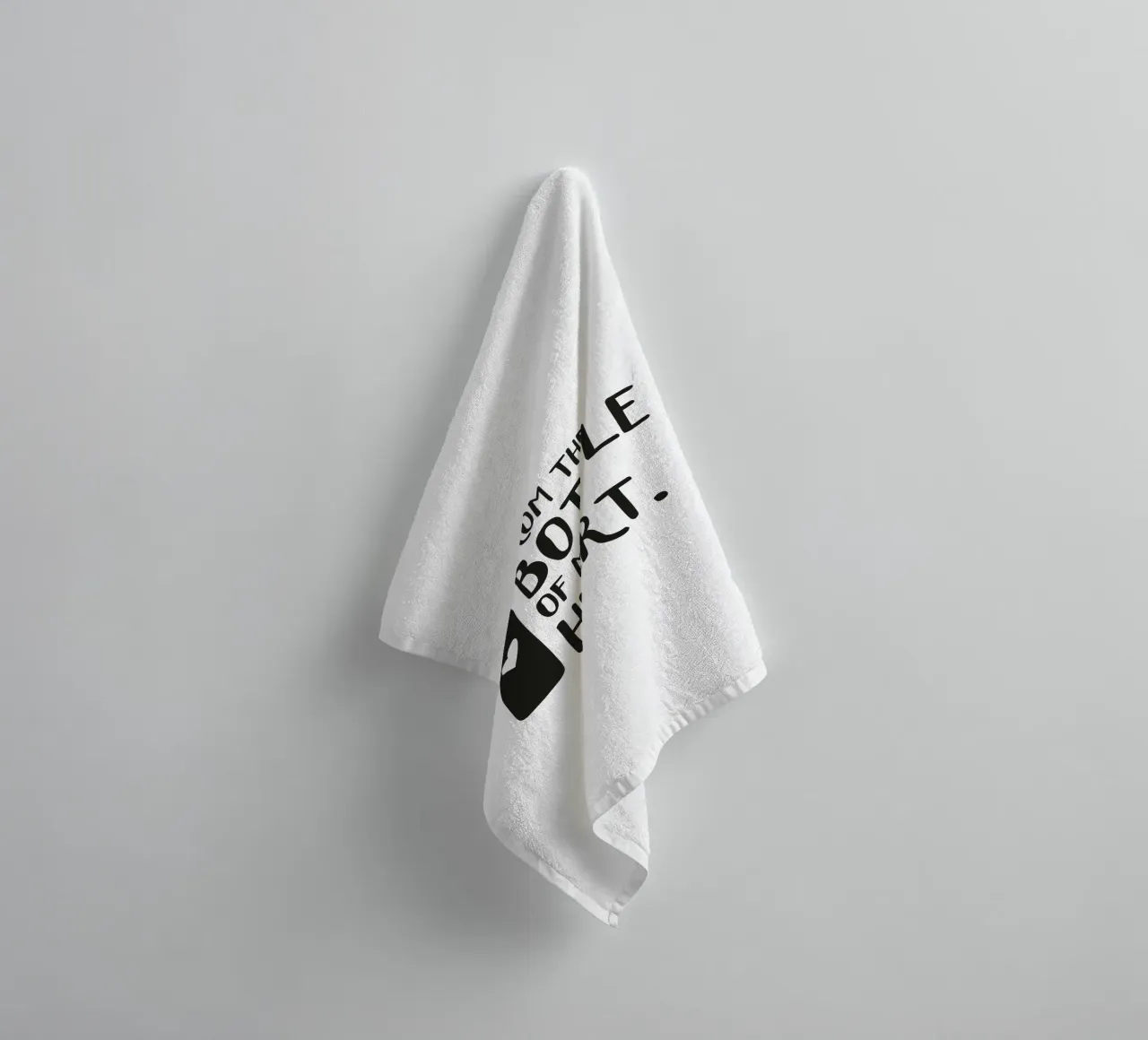 From the bottle of my heart towel by Constanze Art Direction