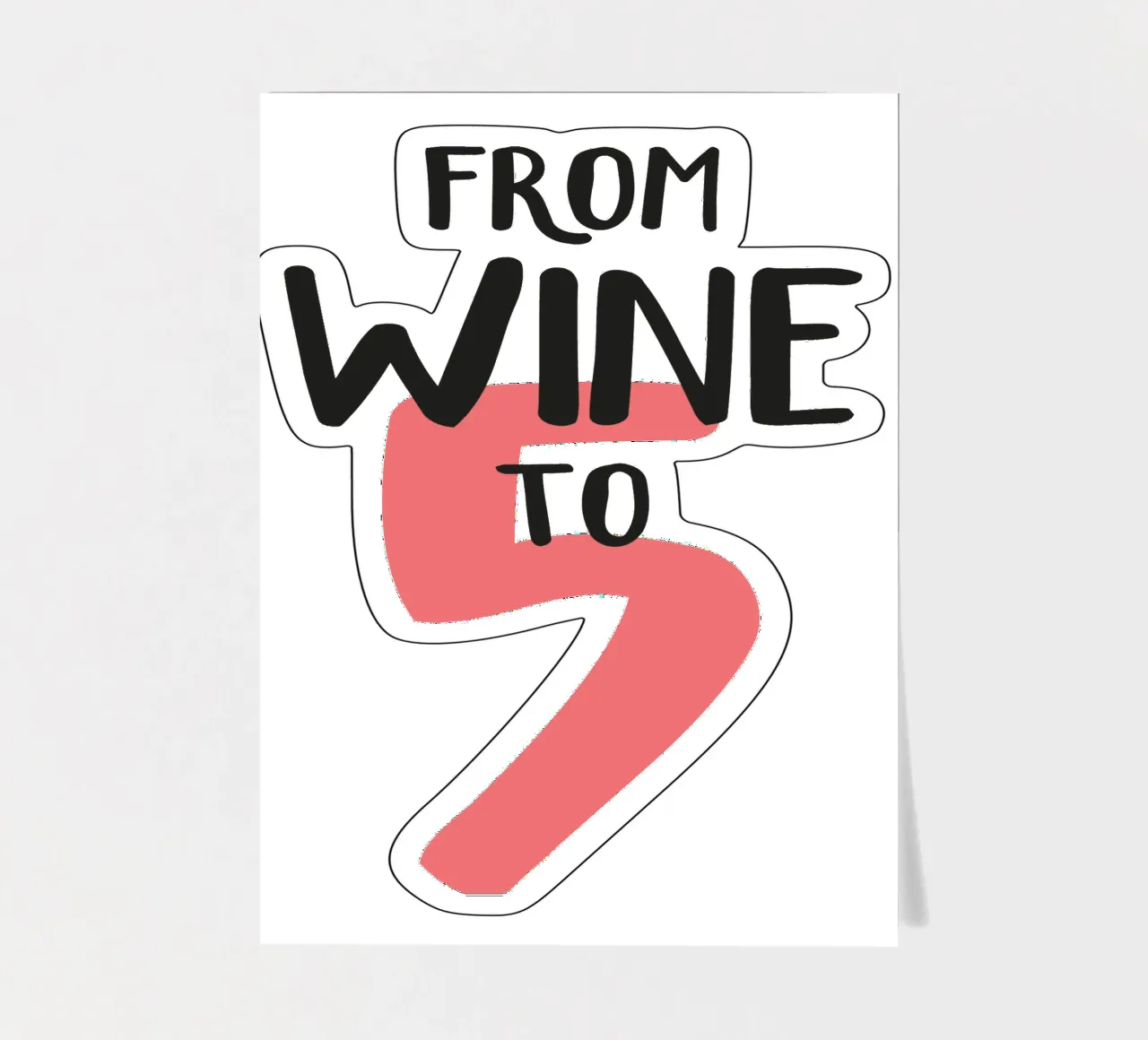 Vom Wein zur Fünf Stickerbogen von Constanze Art Direction