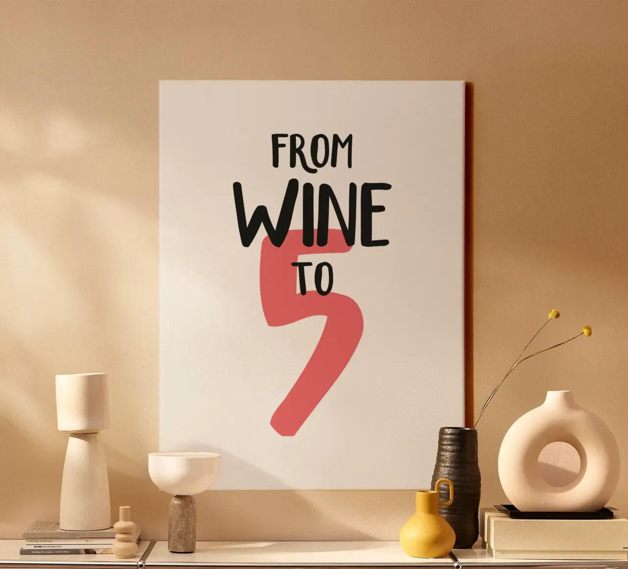 Dal vino al cinque tela con Cornice a cassetta da Constanze Art Direction