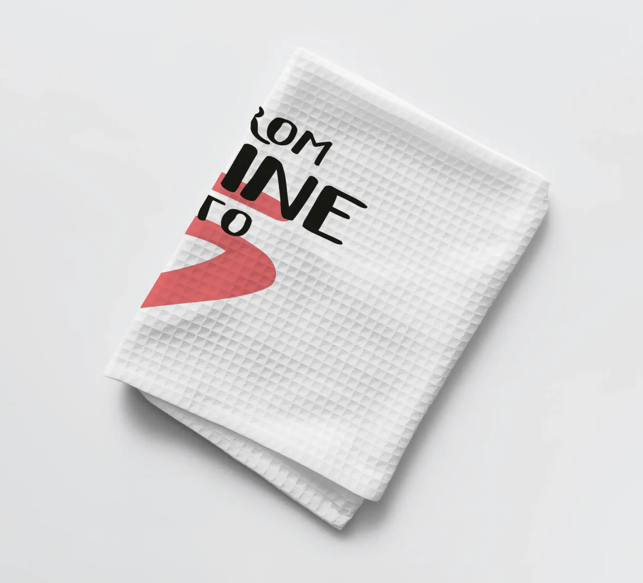 From Wine to Five tea towel by Constanze Art Direction