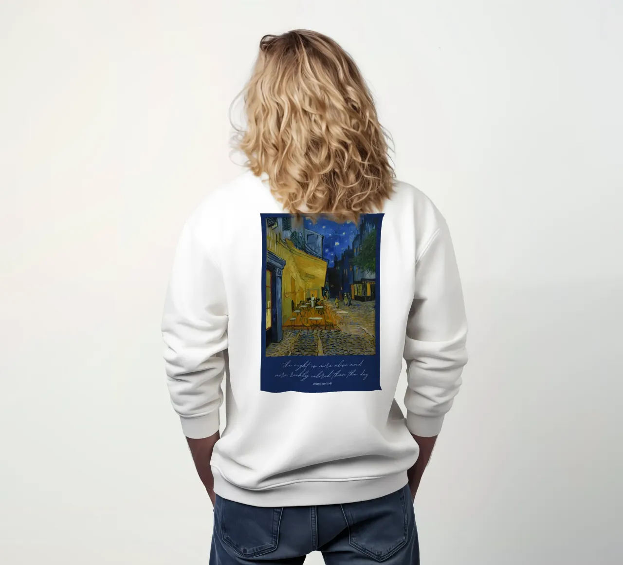 Vincent van Gogh: Cafeterrasse am Abend felpa da Little Art Histories