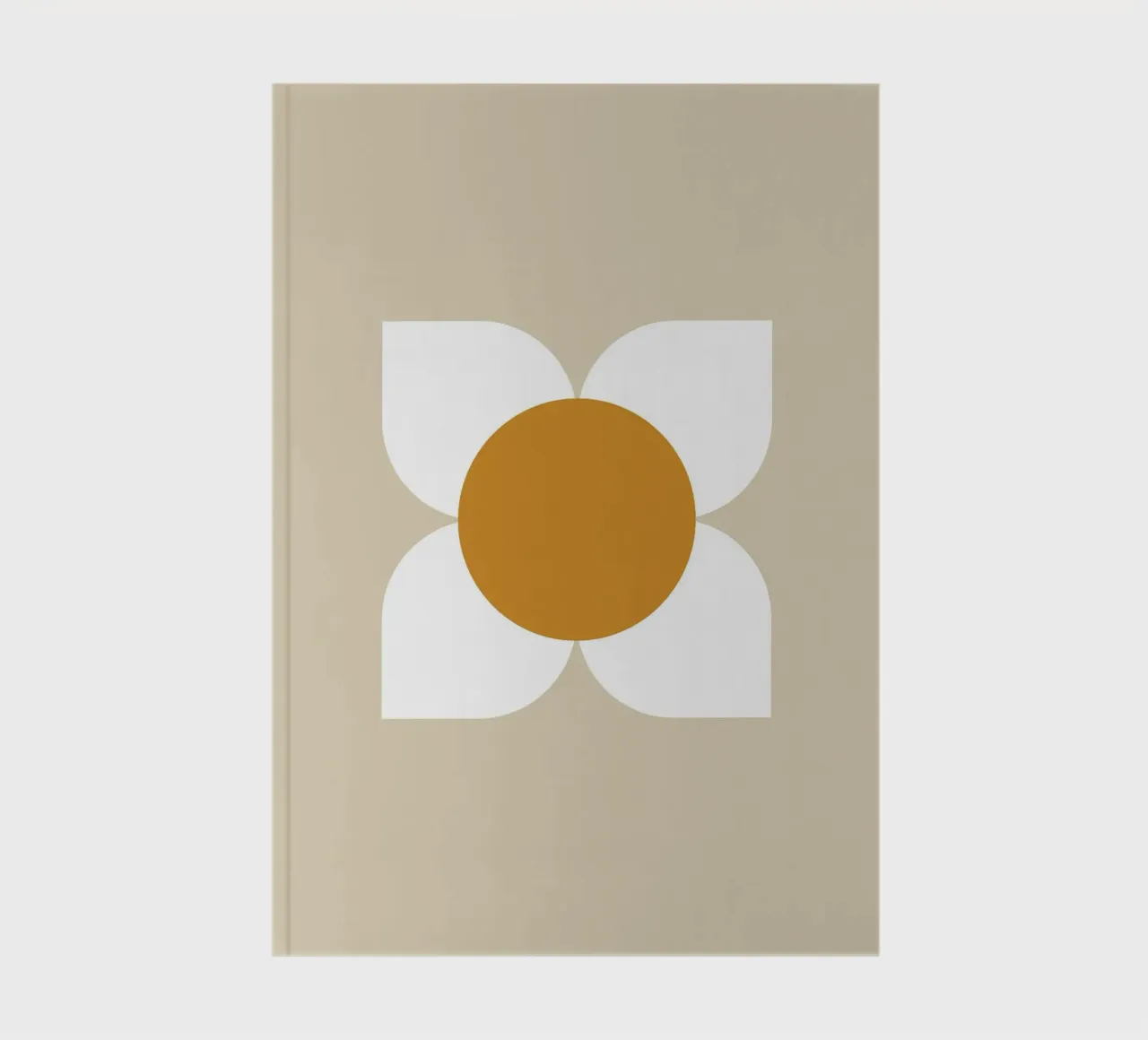 Golden Bloom Retro - Geometrico floreale di metà secolo diario da susanacosta