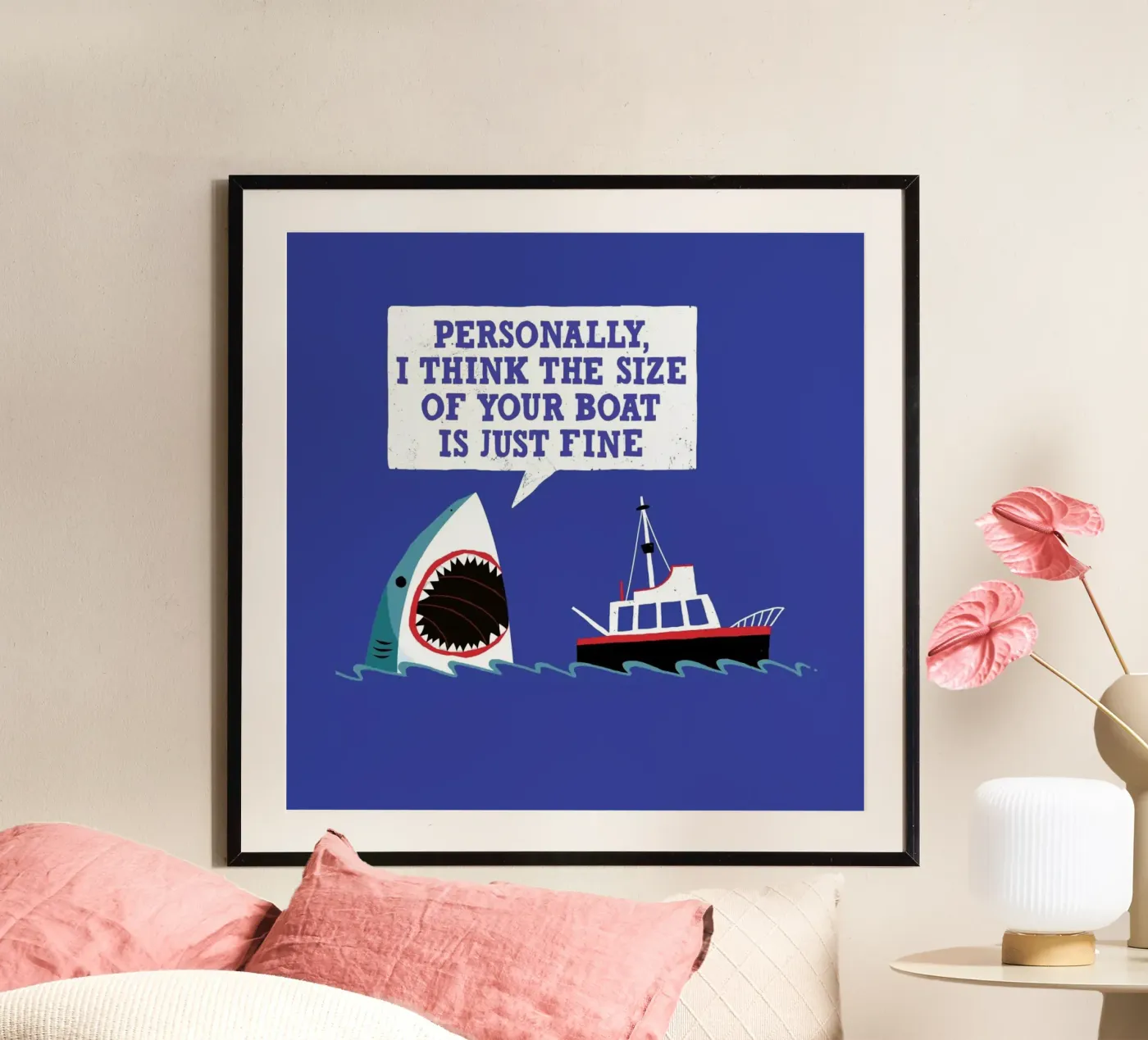 Polite Jaws poster by DinoMike
