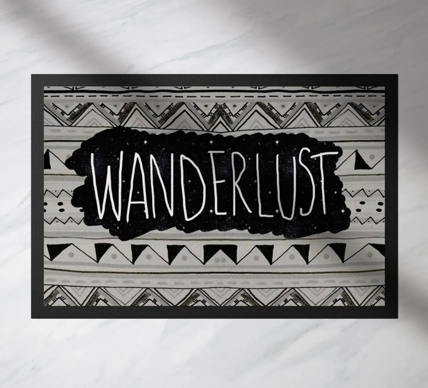 Wanderlust doormat by Vasare Nar