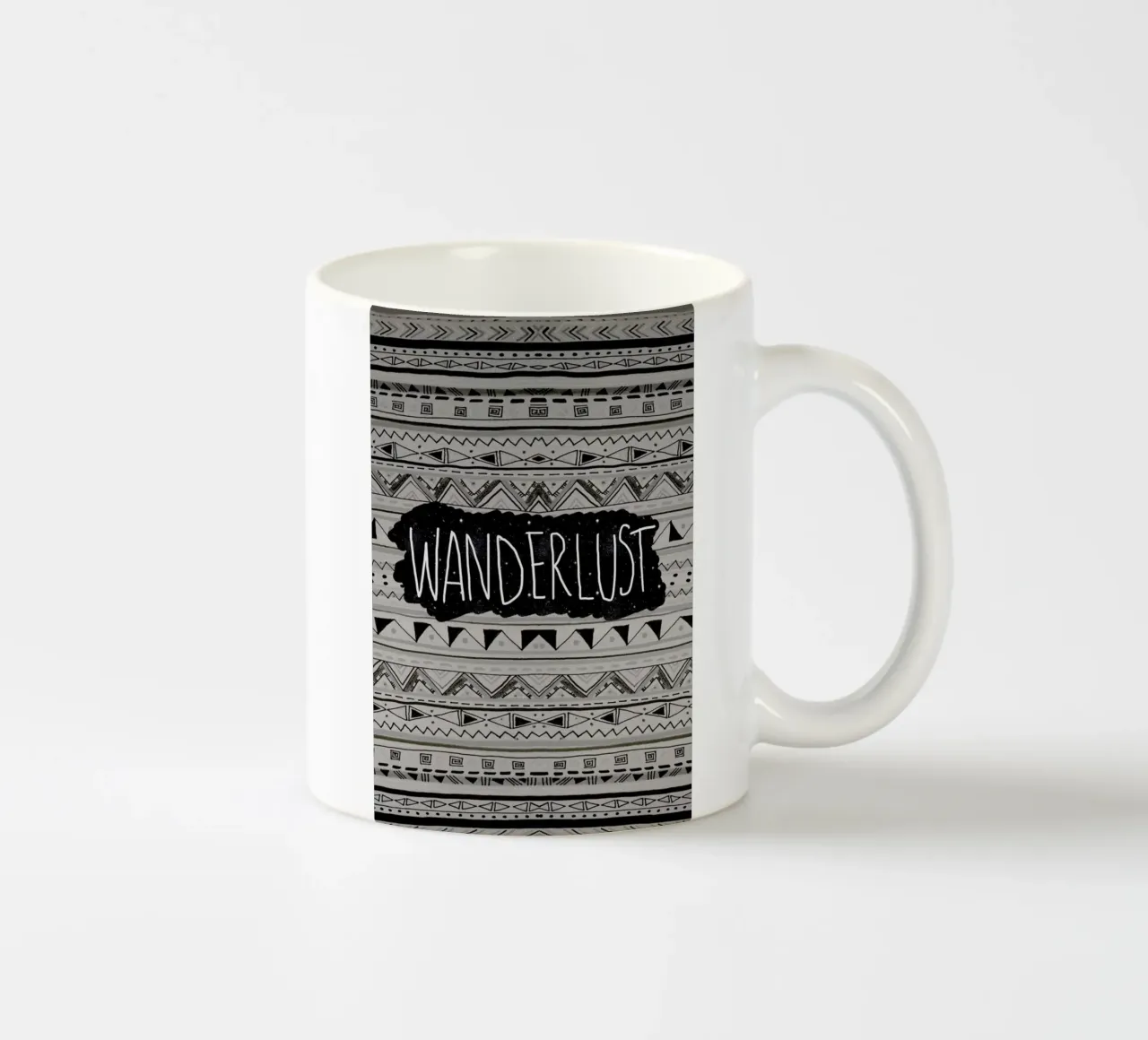 Wanderlust ceramic mug by Vasare Nar